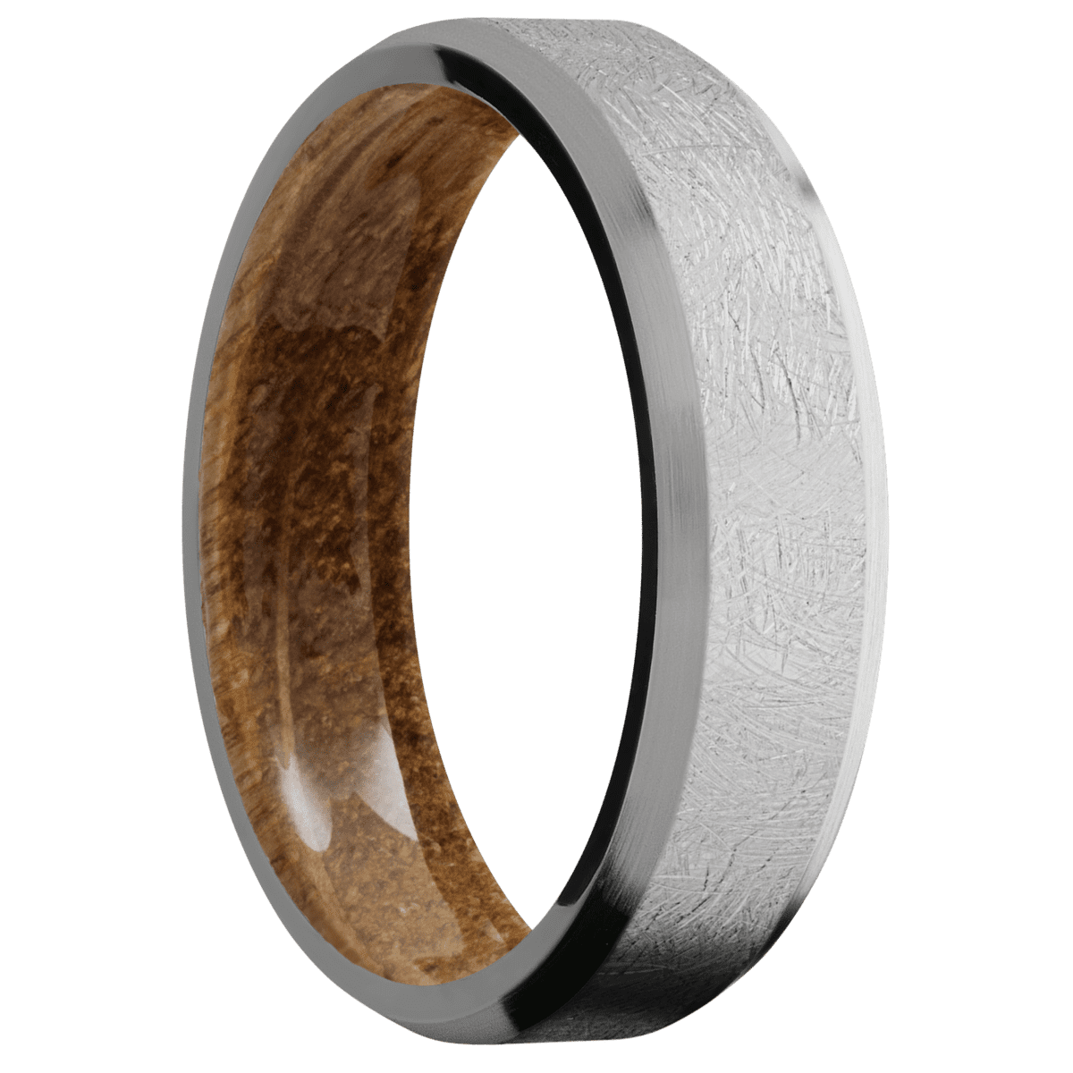 Titanium + Distressed , Satin Finish + Whiskey Barrel