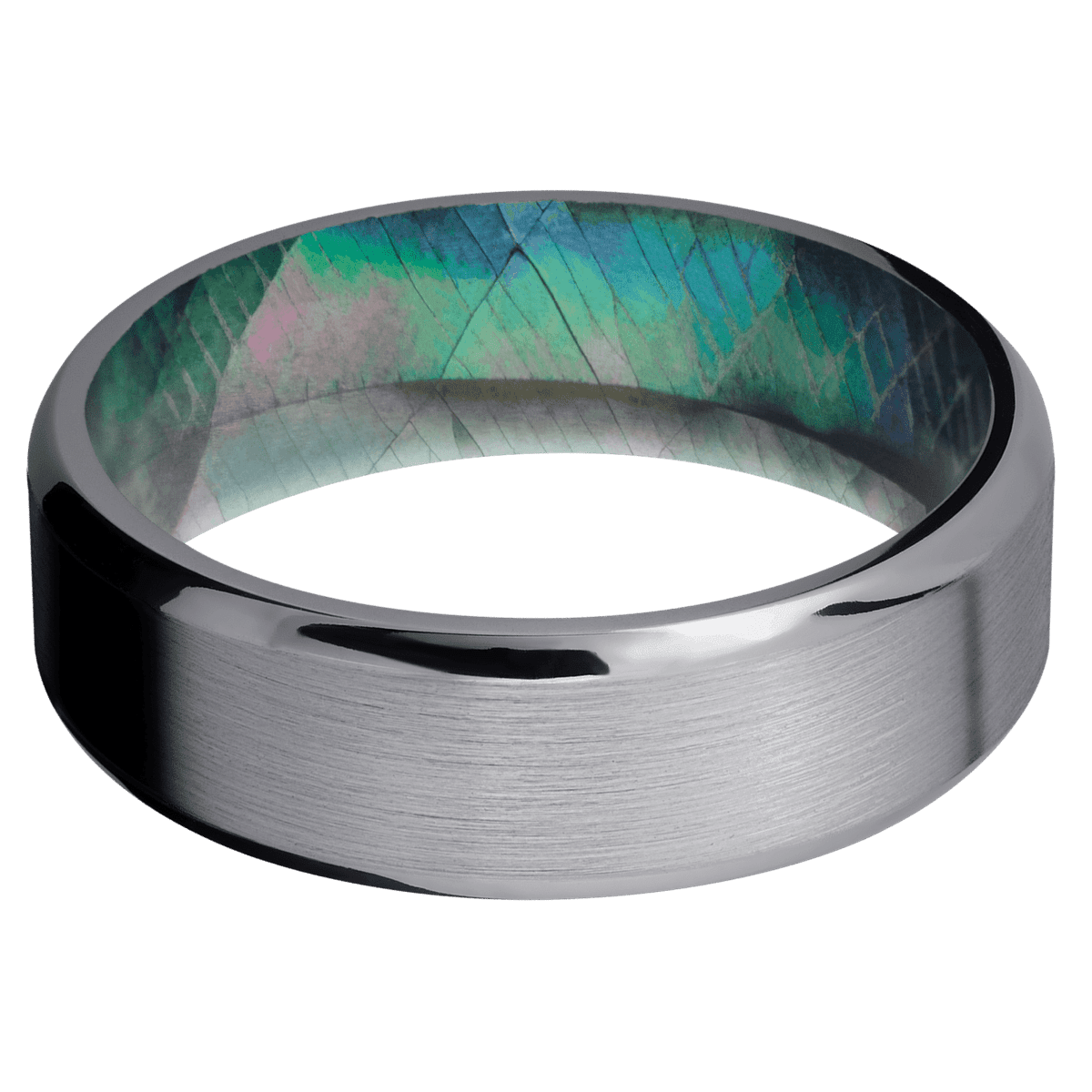 Tantalum + Satin , Polish Finish + Black Mother of Pearl