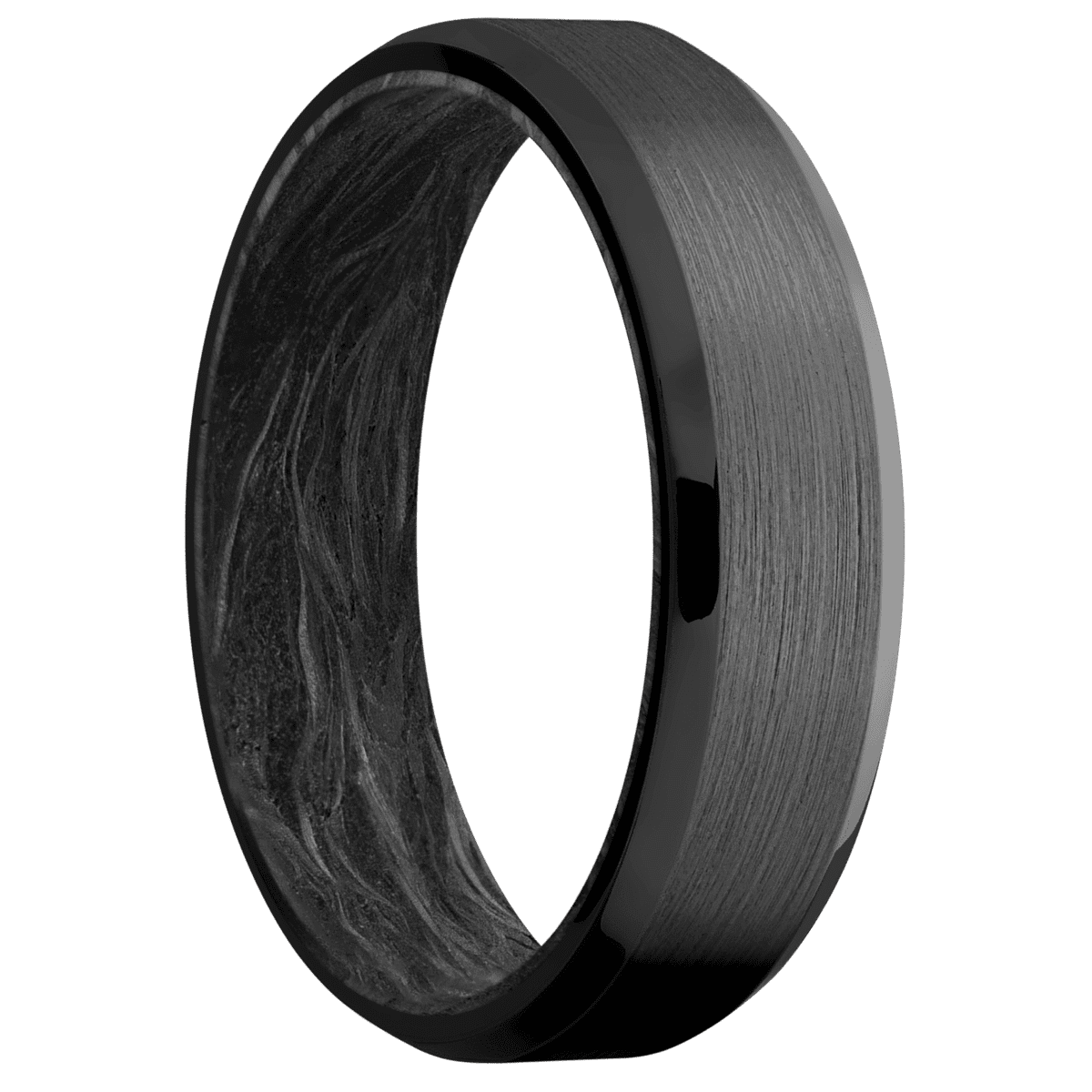 Zirconium + Satin , Polish Finish + Forged Carbon Fiber