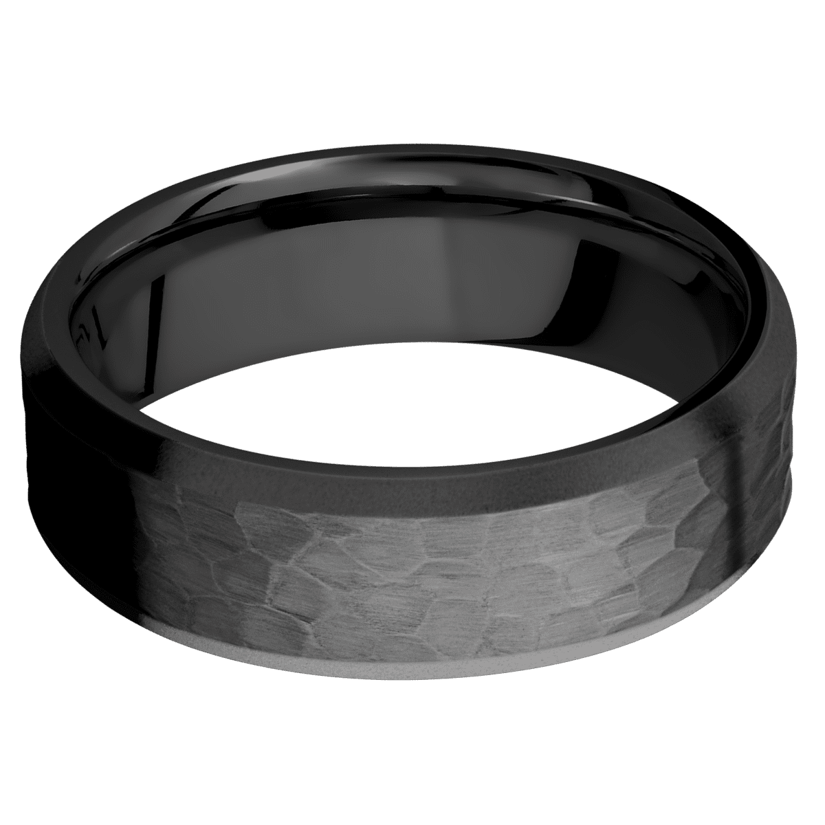 Zirconium + Hammer , Bead Finish