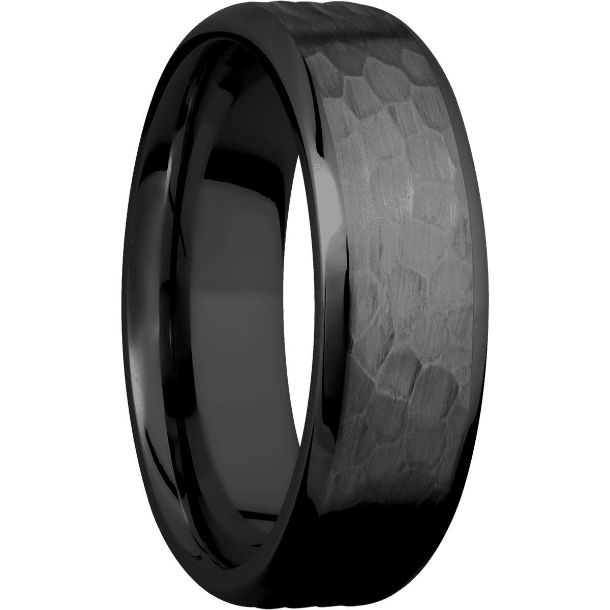 Zirconium + Hammer , Polish Finish