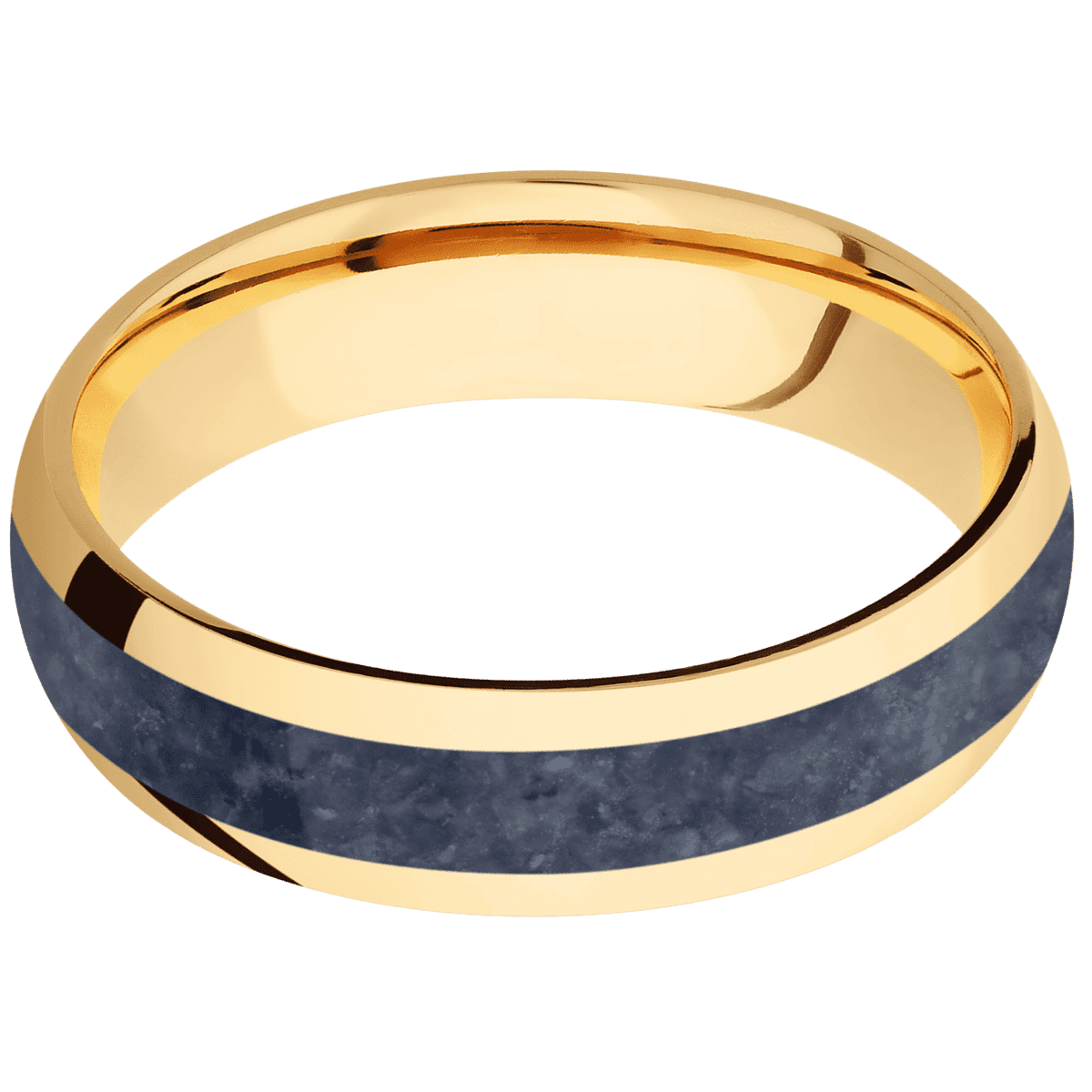 14K Yellow Gold + Polish Finish