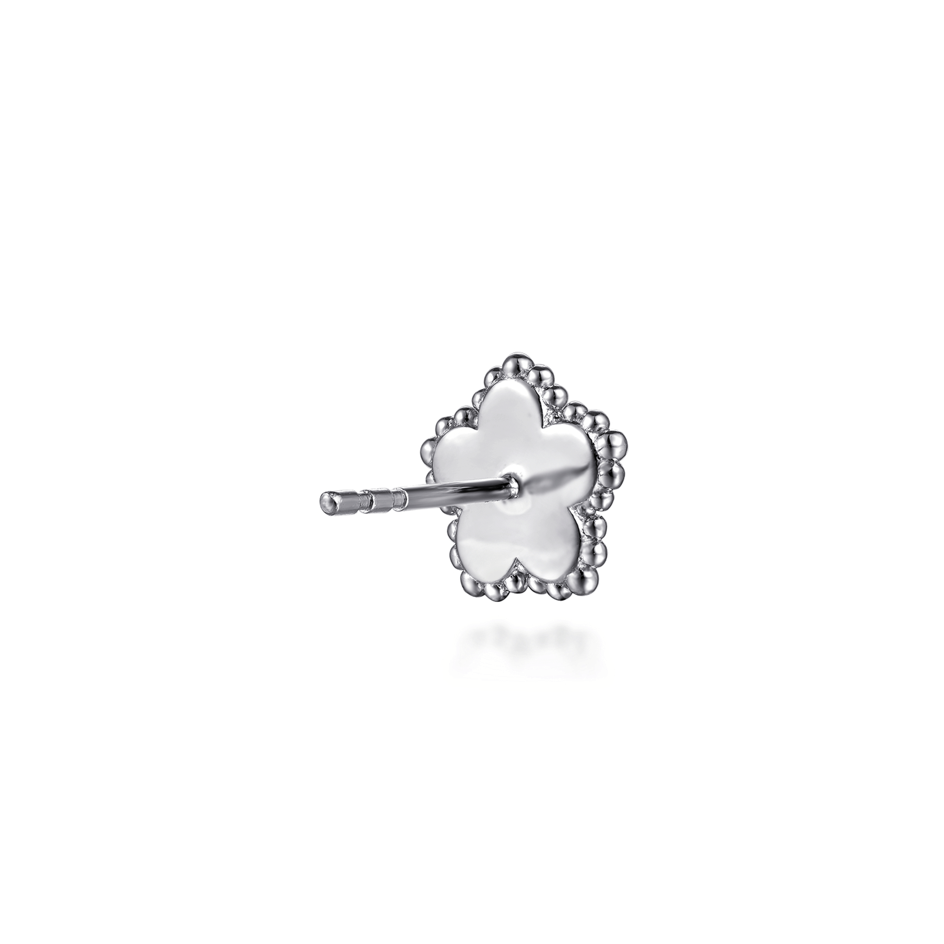 Stud Earrings 925 Sterling Silver Diamond