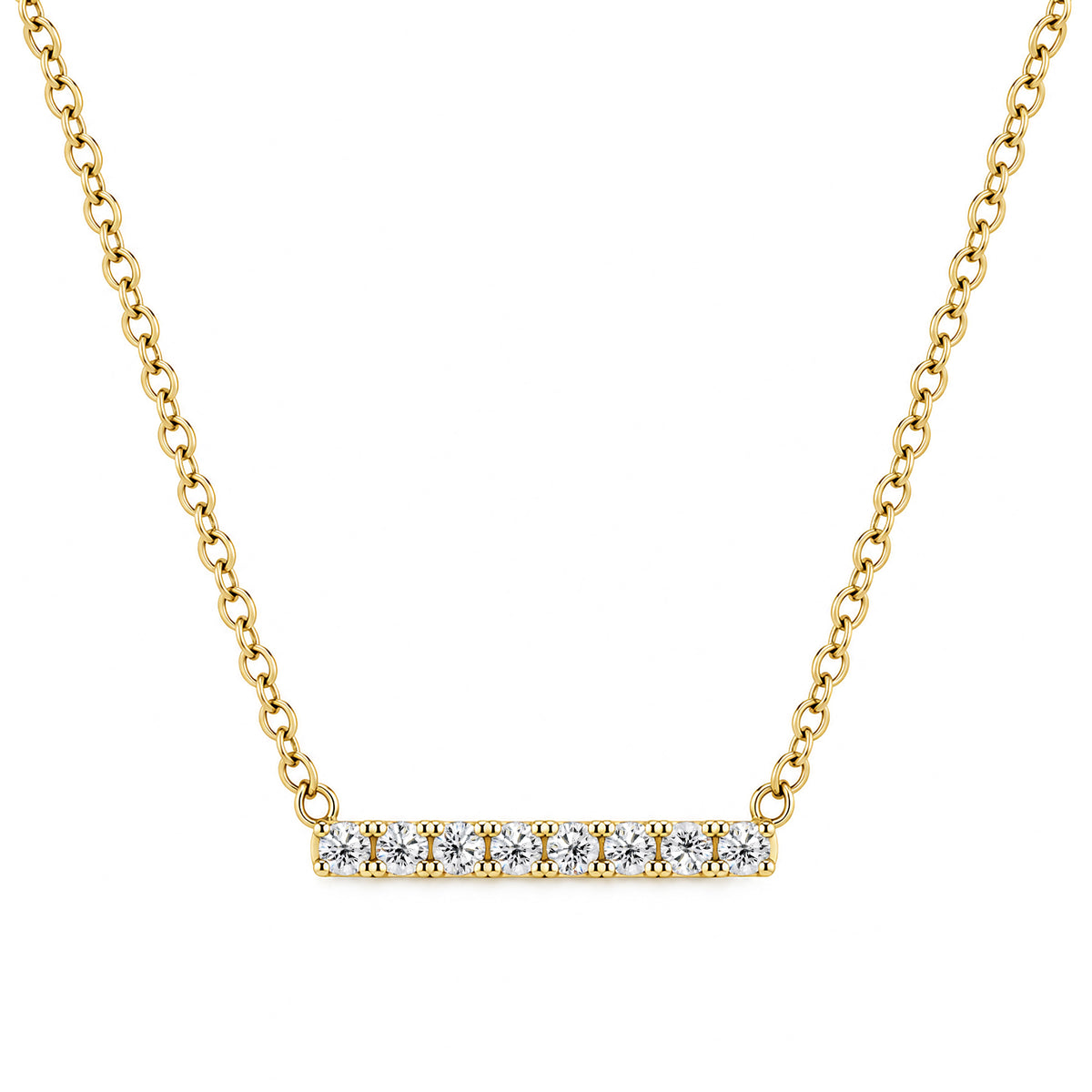 14k Yellow Gold Indulgence Diamond Necklace