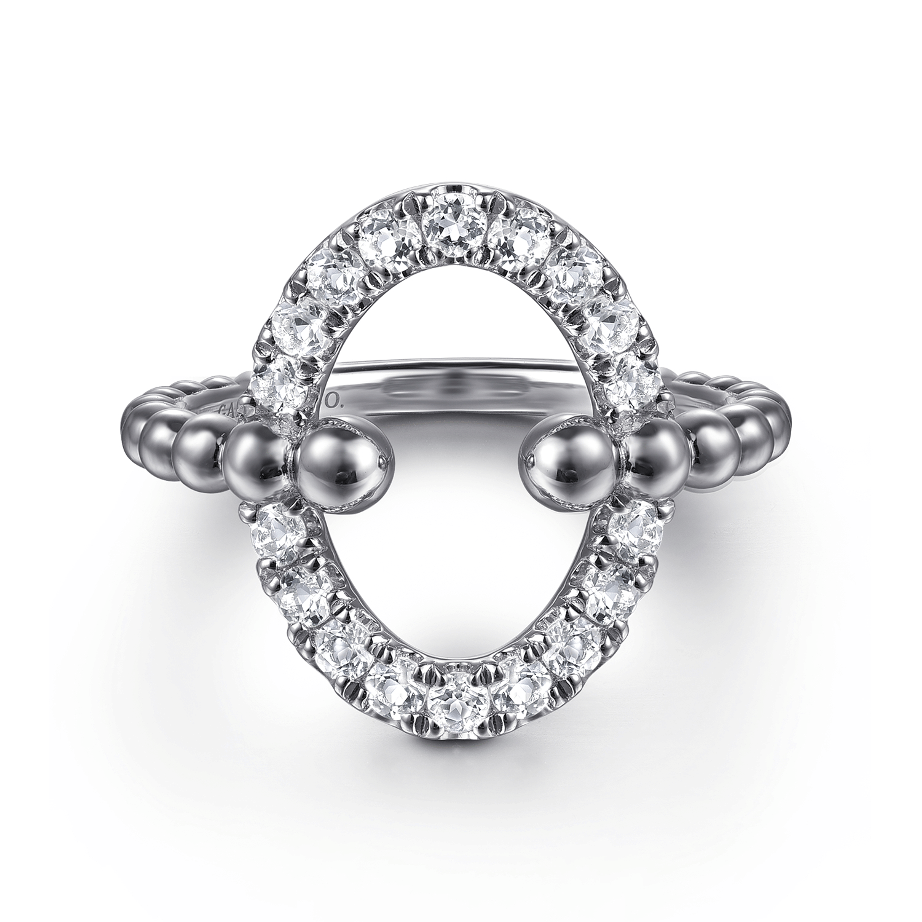 925 Sterling Silver Bujukan and White Sapphire Ladies Ring