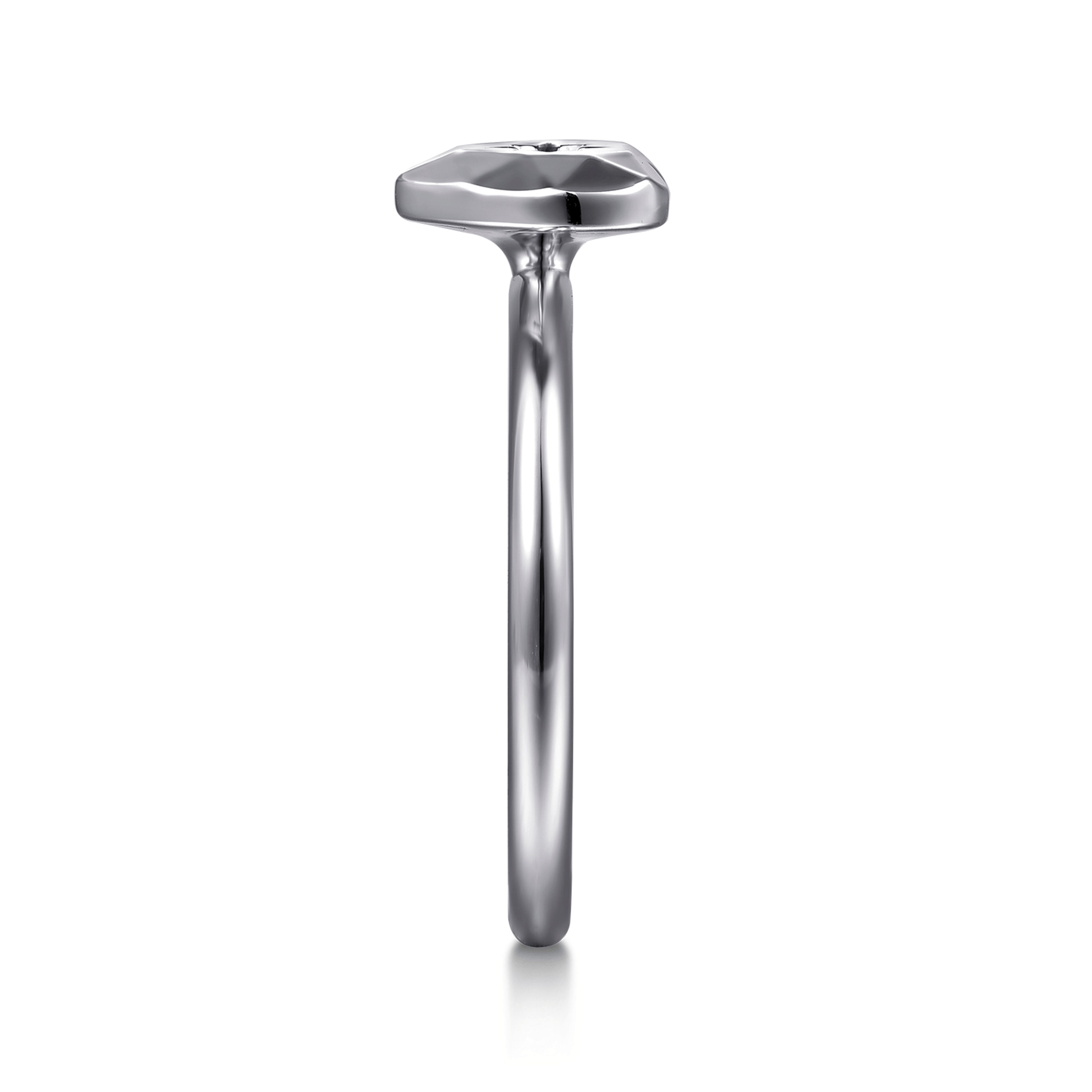 925 Sterling Silver Diamond Cut Heart Ring