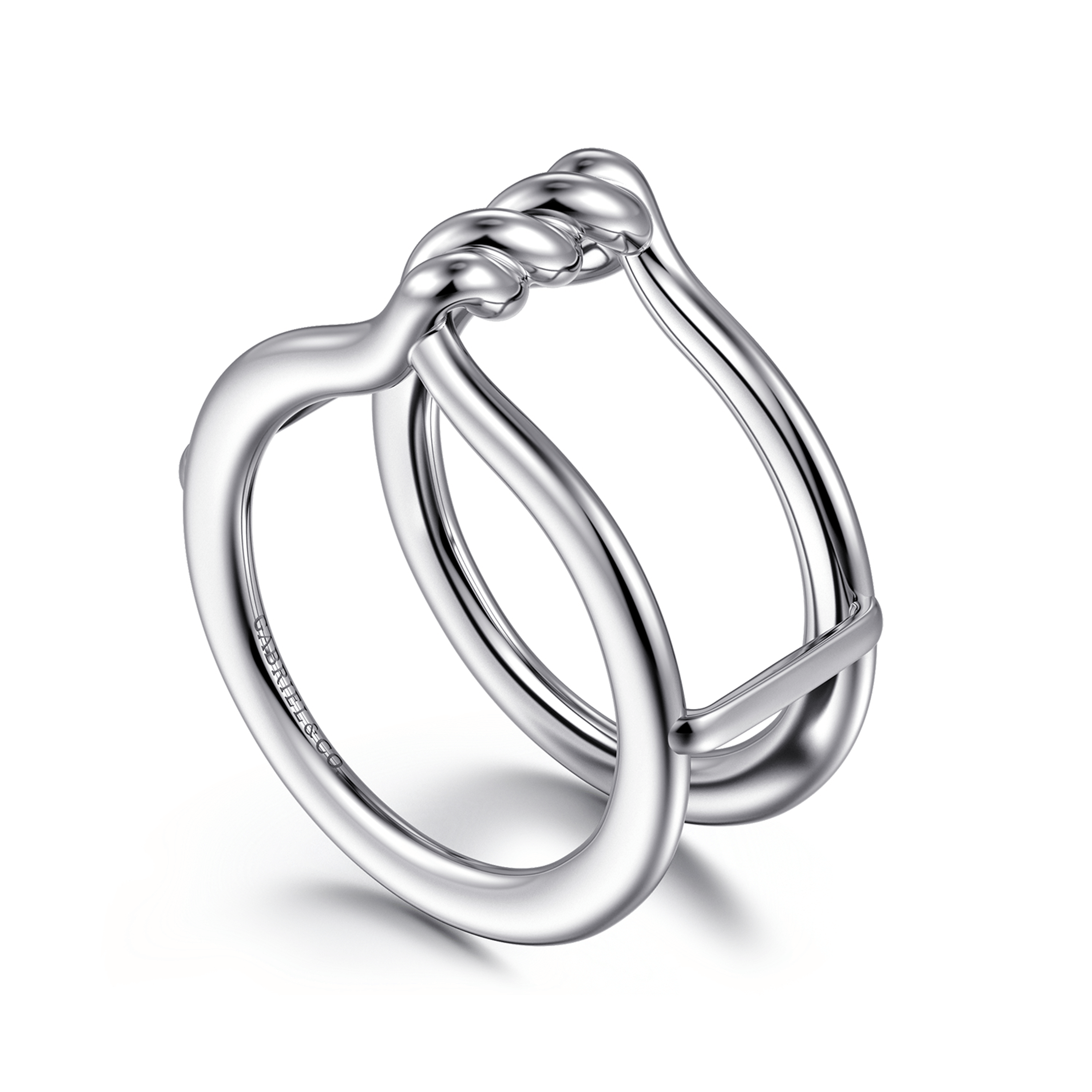 925 Sterling Silver Twisted Smart Ring Enhancer