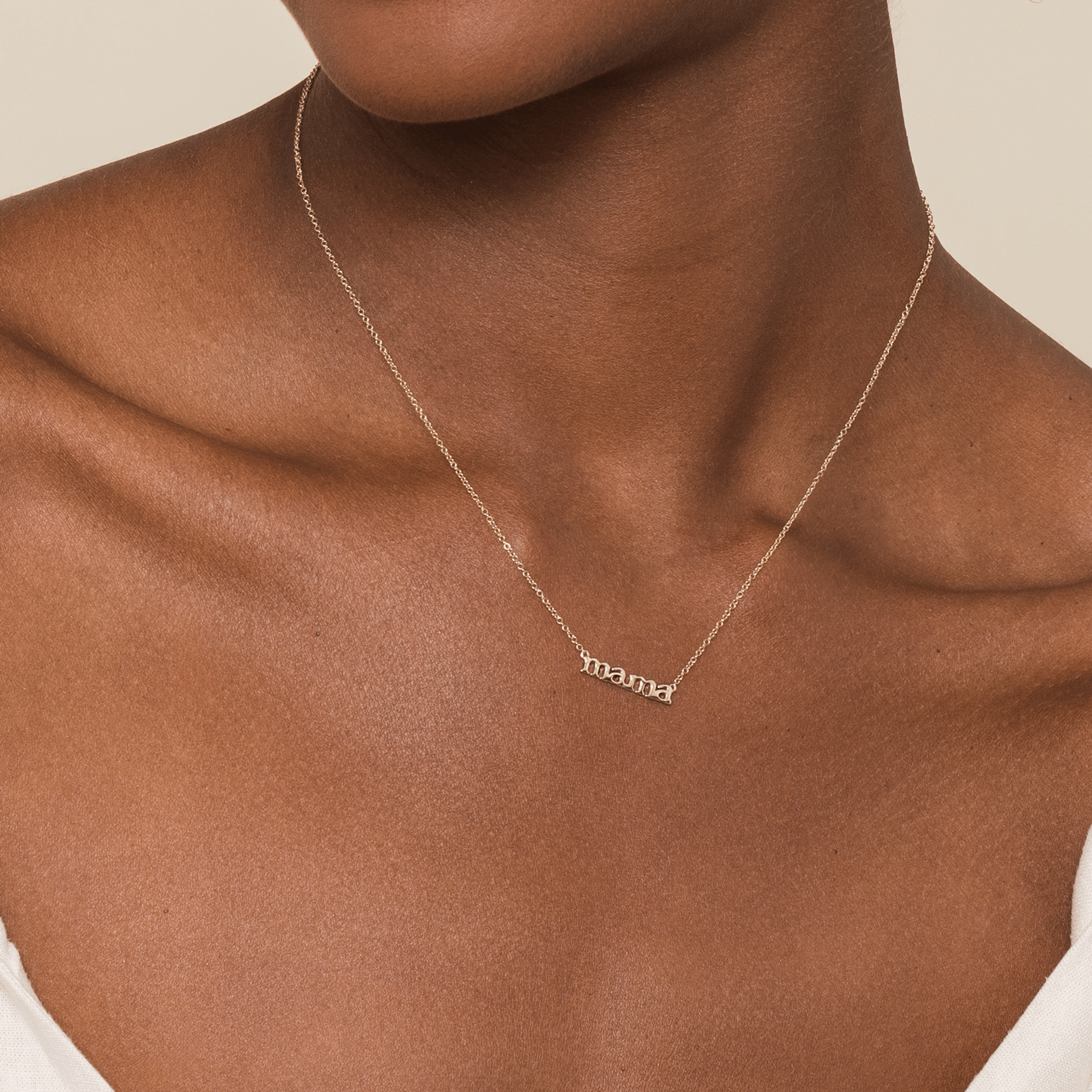 14K Yellow Gold Initial Necklace