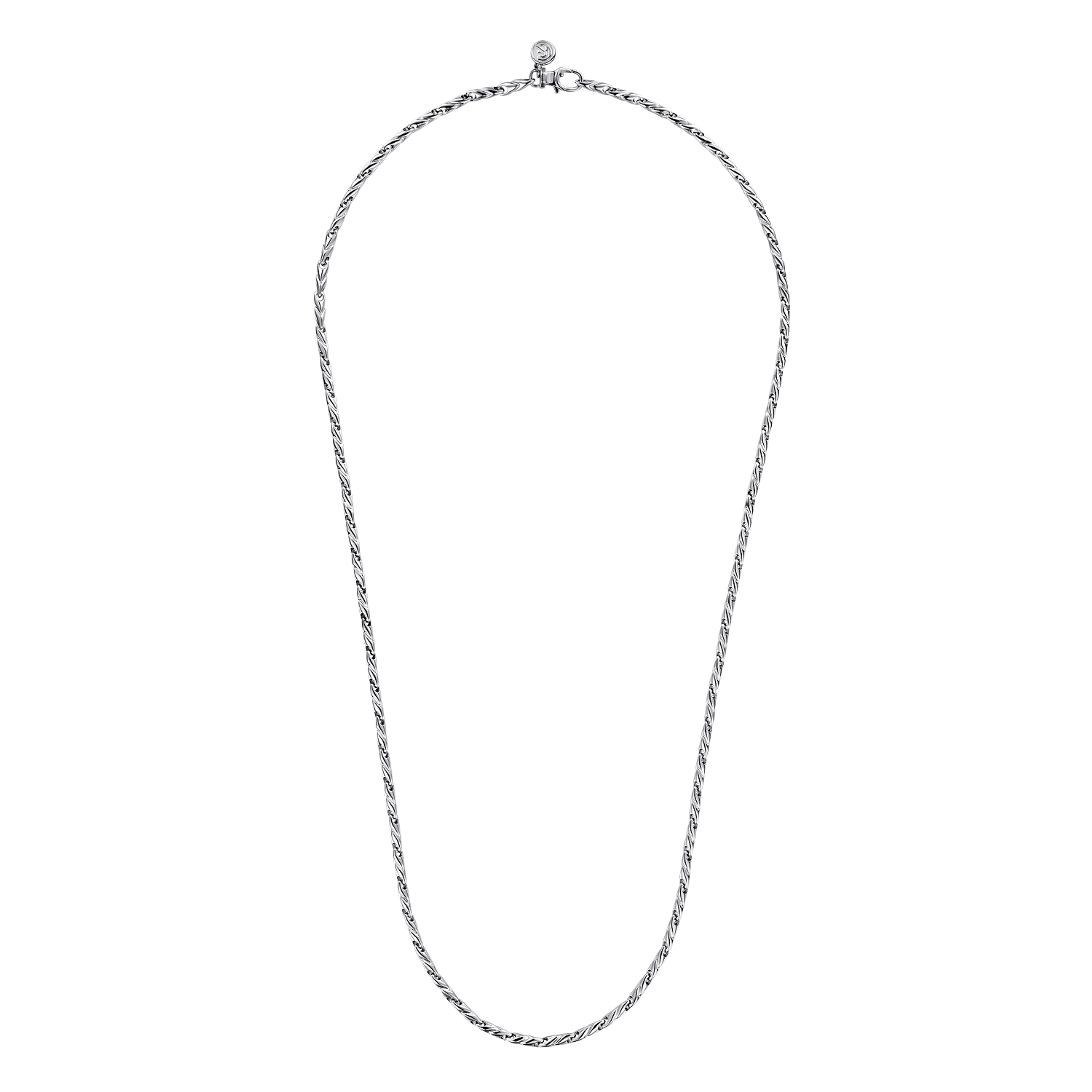 925 Sterling Silver Men's Hollow Link Chain Necklace