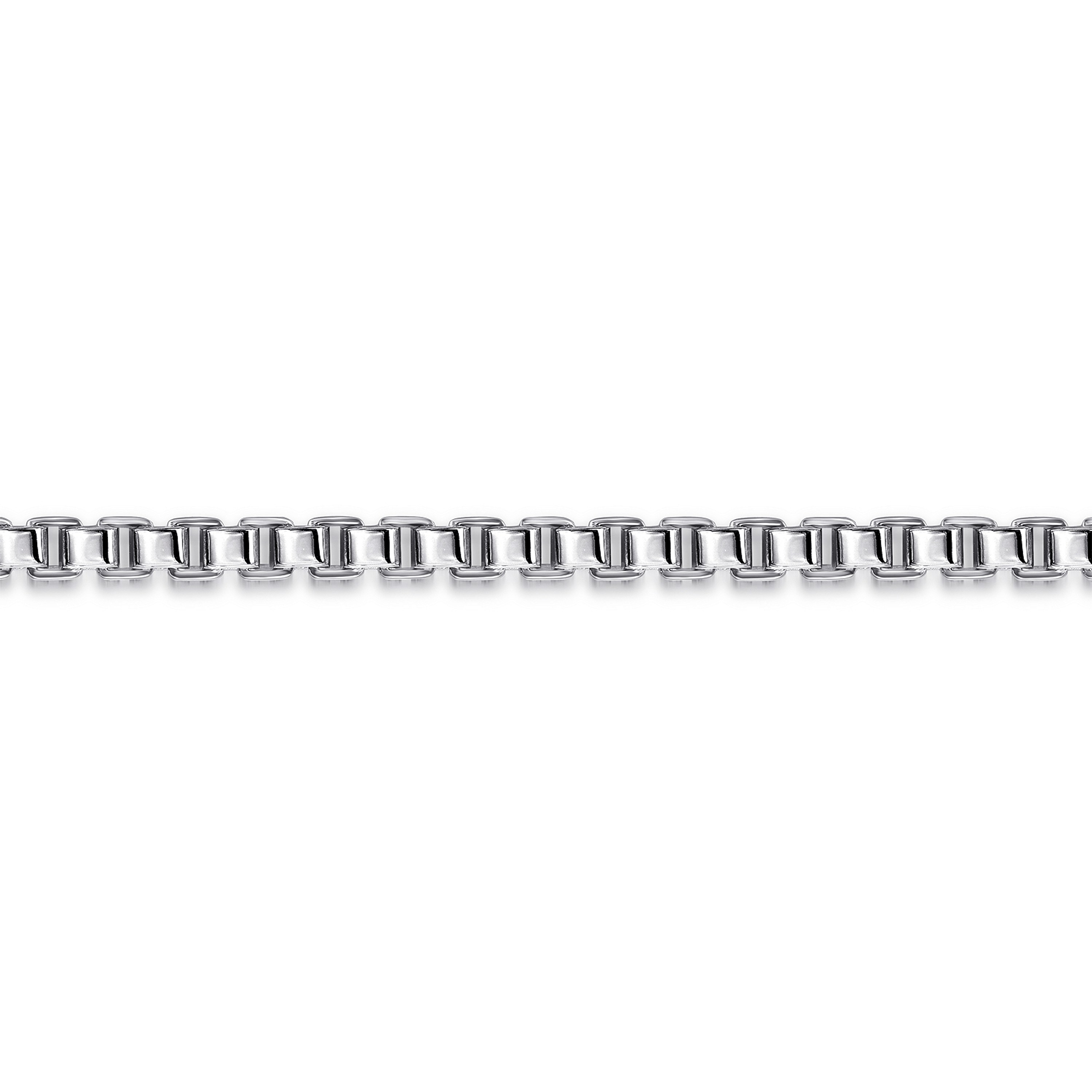 925 Sterling Silver Men's Solid Box Chain Bracelet