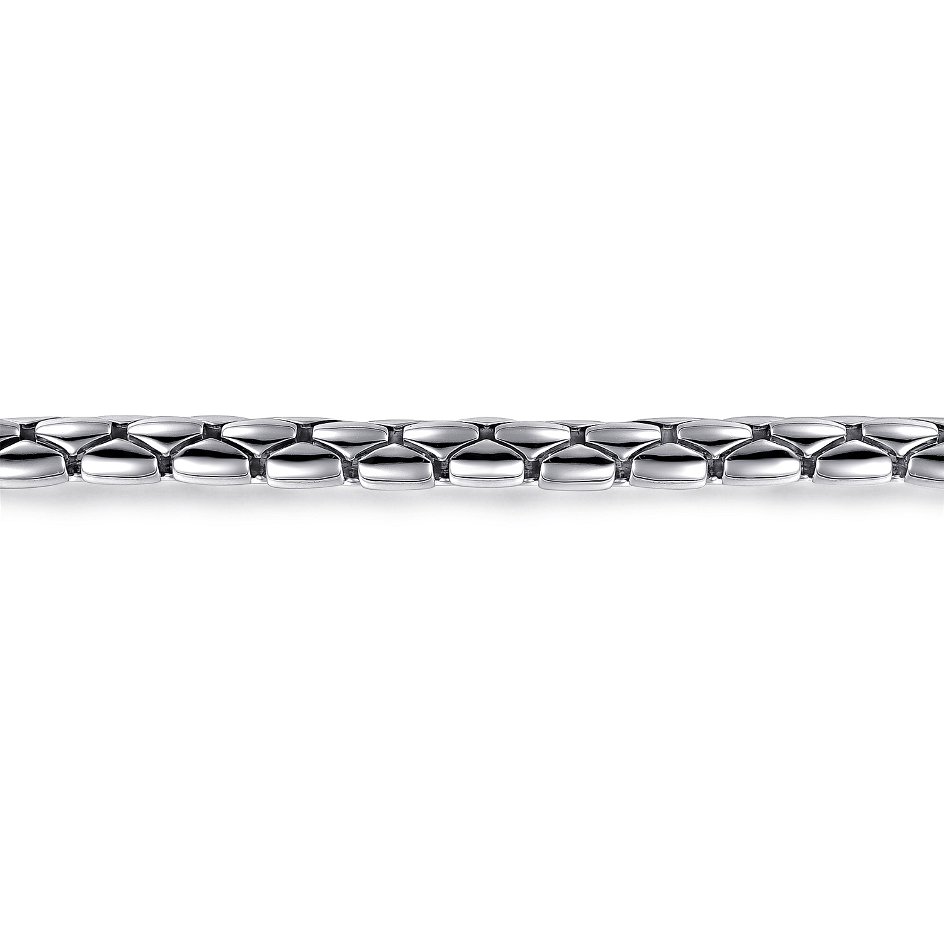 6mm 925 Sterling Silver Tubular Men's Solid Chain Bracelet