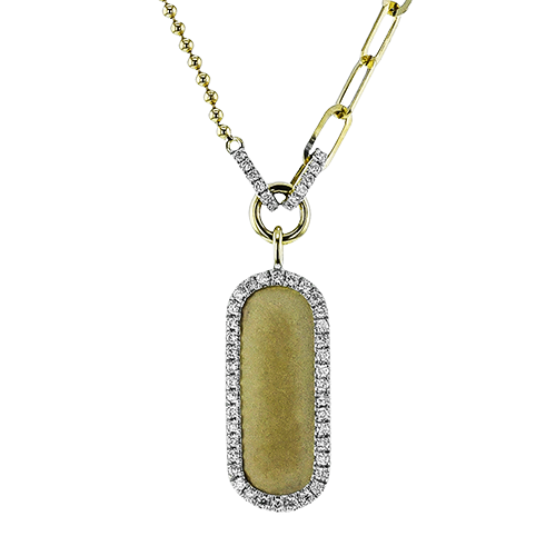 14K Yellow Gold Diamond Accented Pendant Necklace with diamond Accented Bails Natural RBC Diamonds