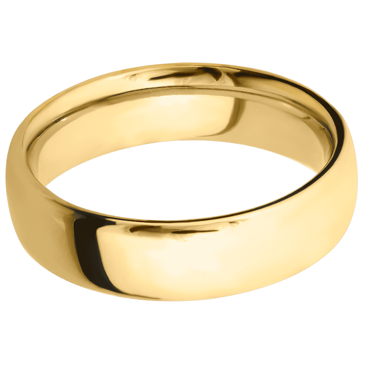 14K Yellow Gold + Polish Finish
