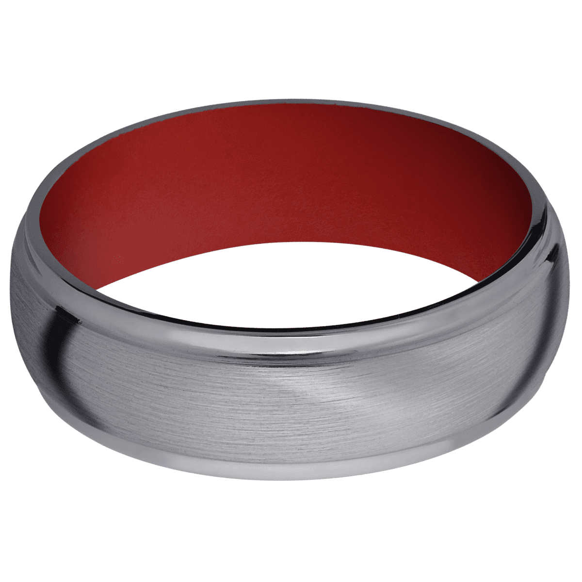 Tantalum + Satin , Polish Finish + USMC Red