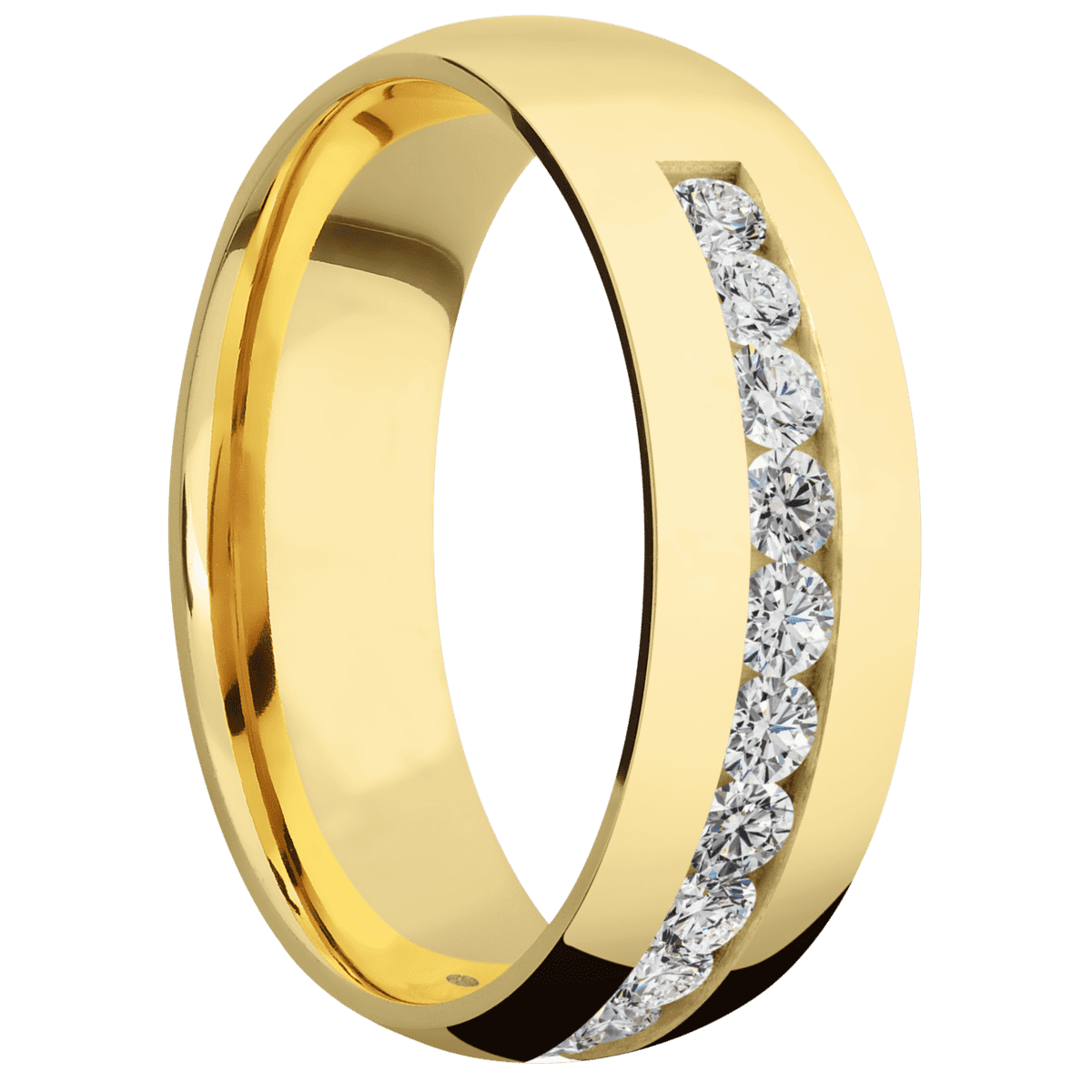 14K Yellow Gold + Polish Finish