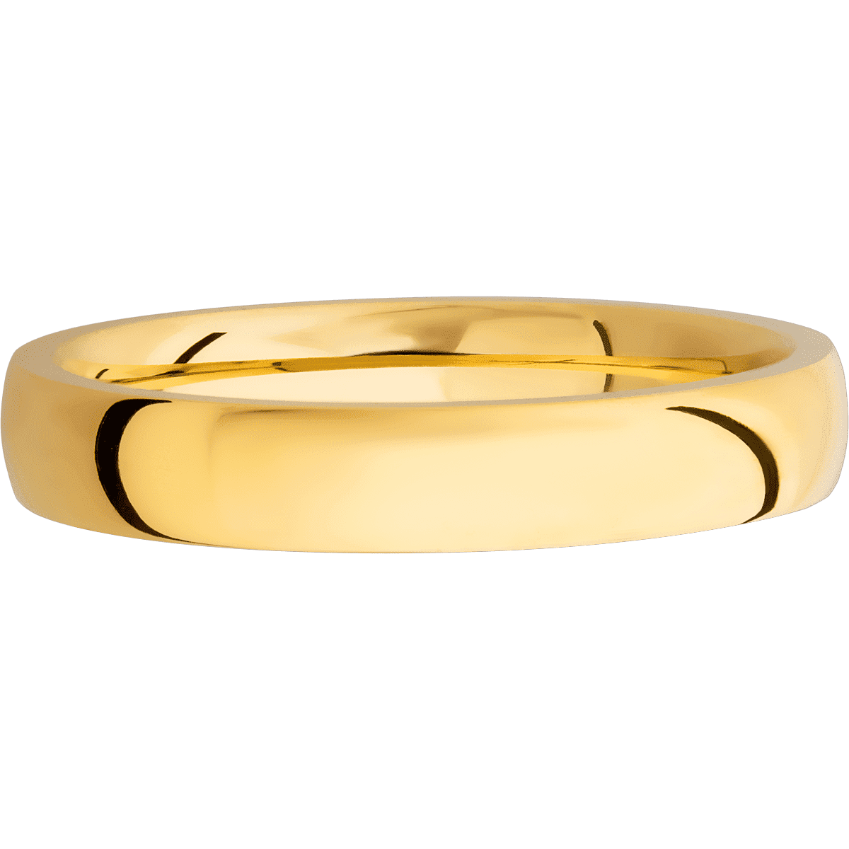 14K Yellow Gold + Polish Finish