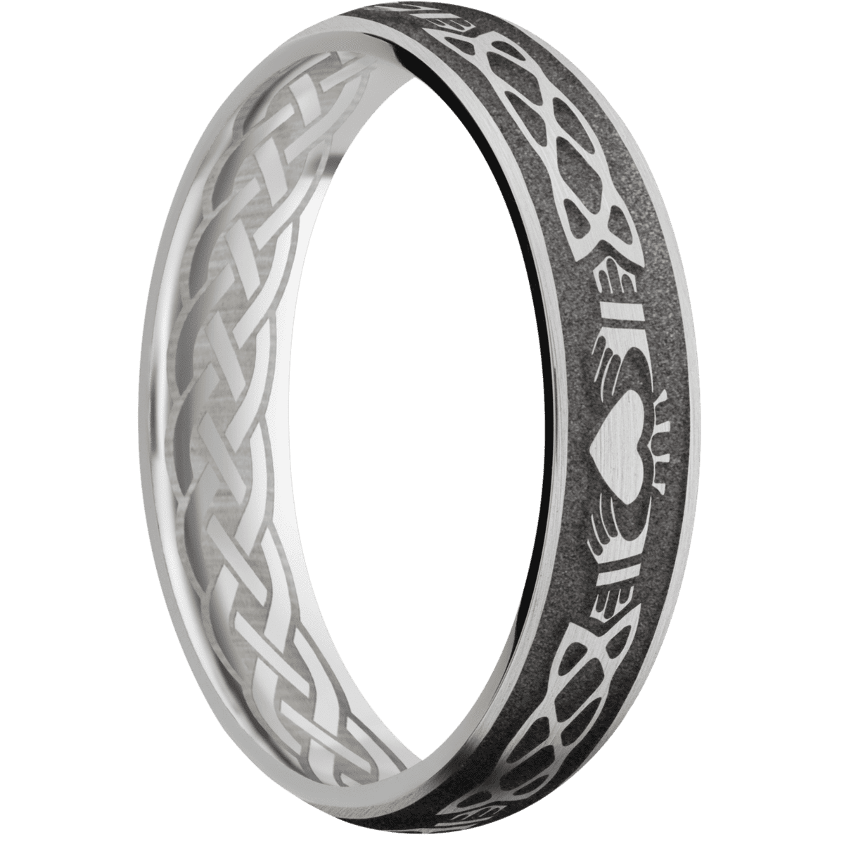 10K White Gold + Satin Finish