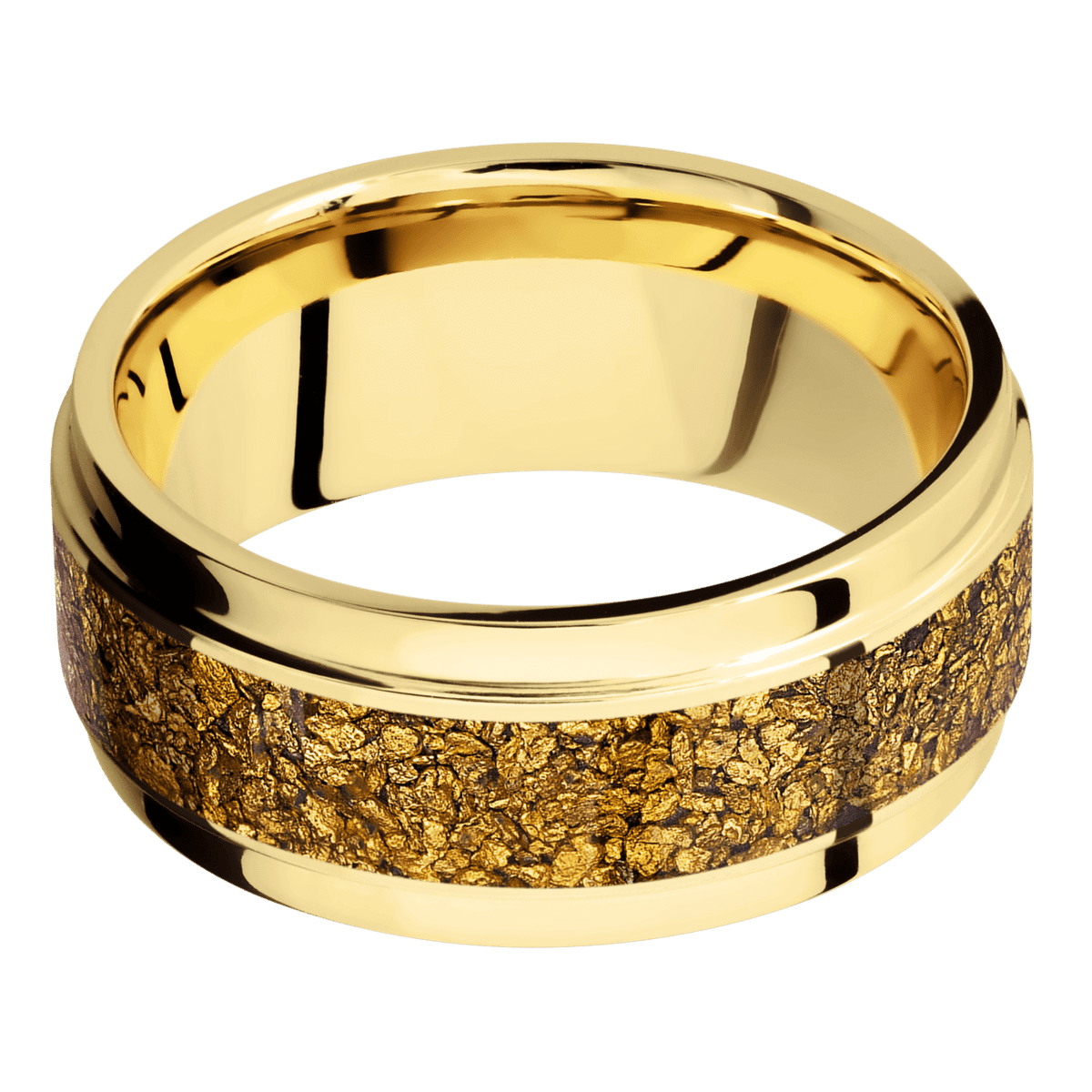 14K Yellow Gold + Polish , Polish Finish