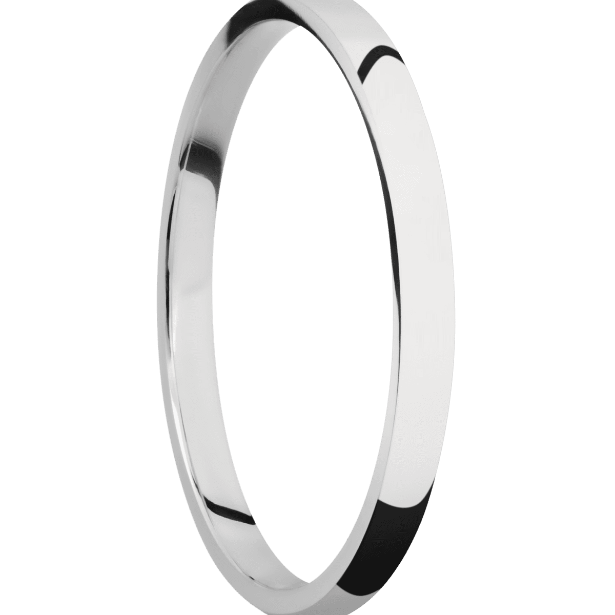 14K White Gold + Polish Finish