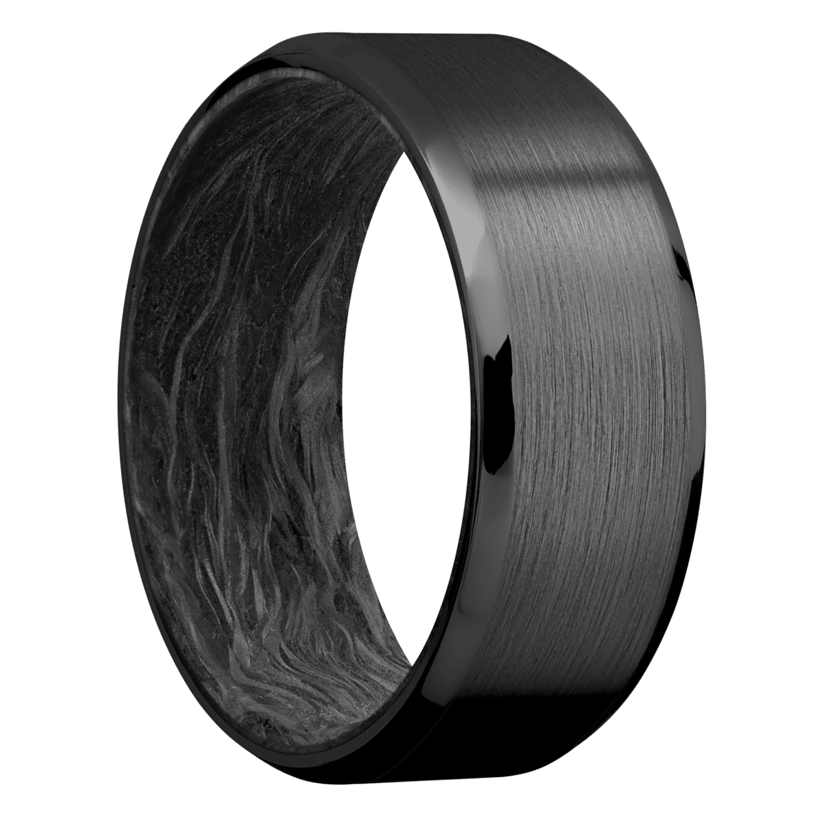 Zirconium + Satin , Polish Finish + Forged Carbon Fiber