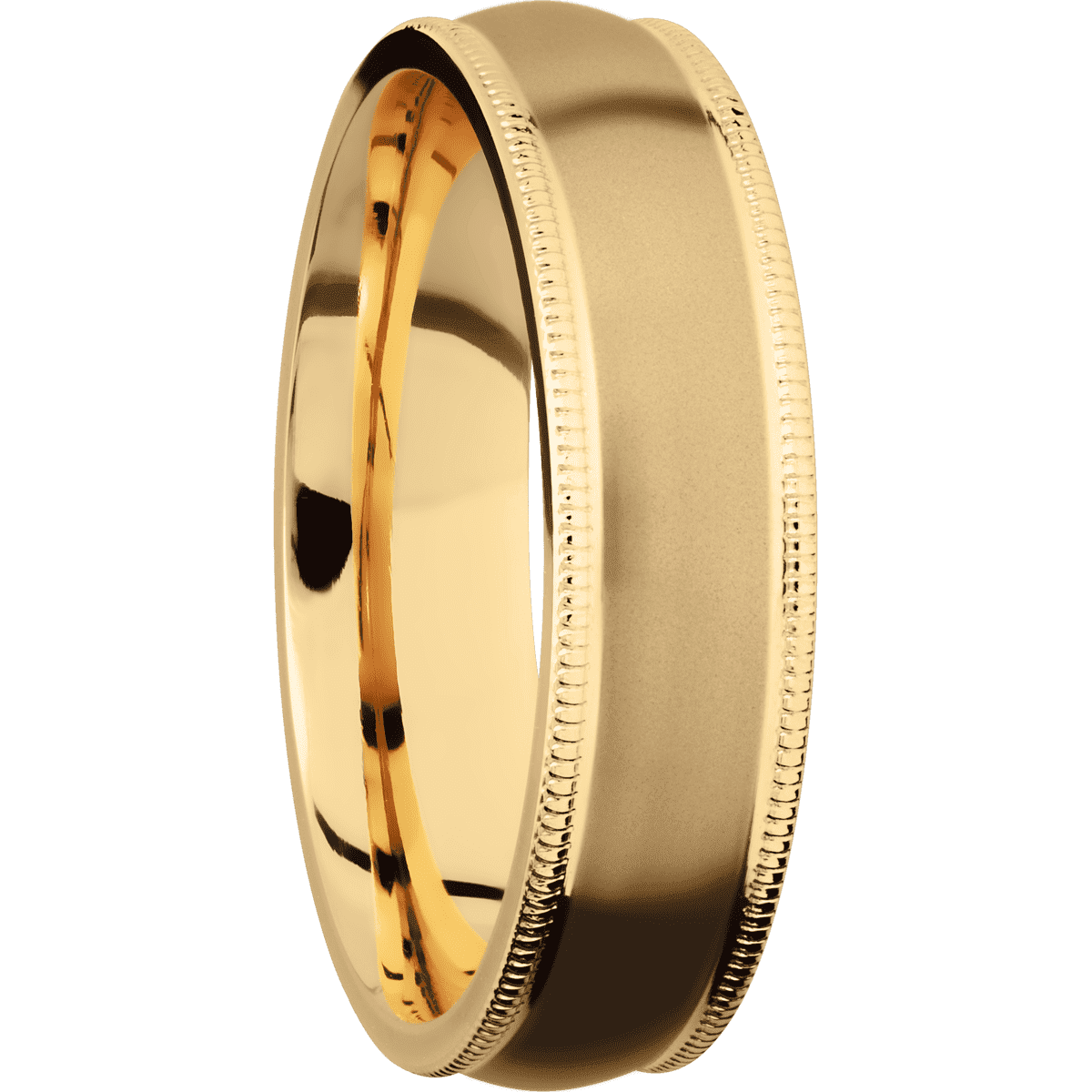 14K Yellow Gold + Sand Finish