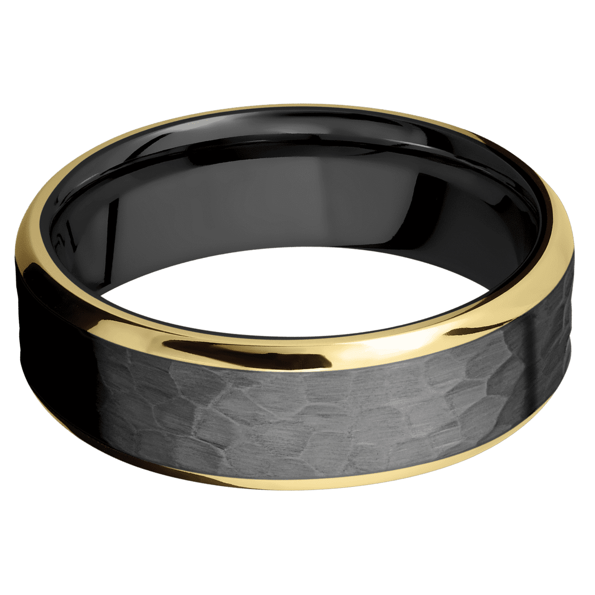 Zirconium + Hammer , Polish Finish