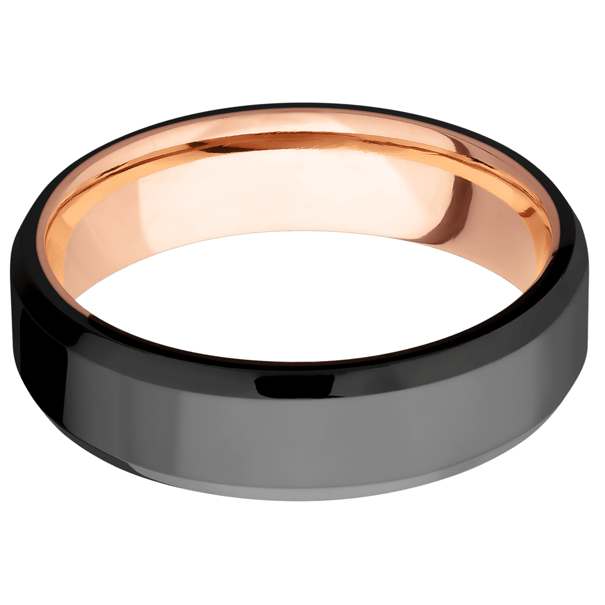 Zirconium + Polish , Polish Finish + 14K Rose Gold