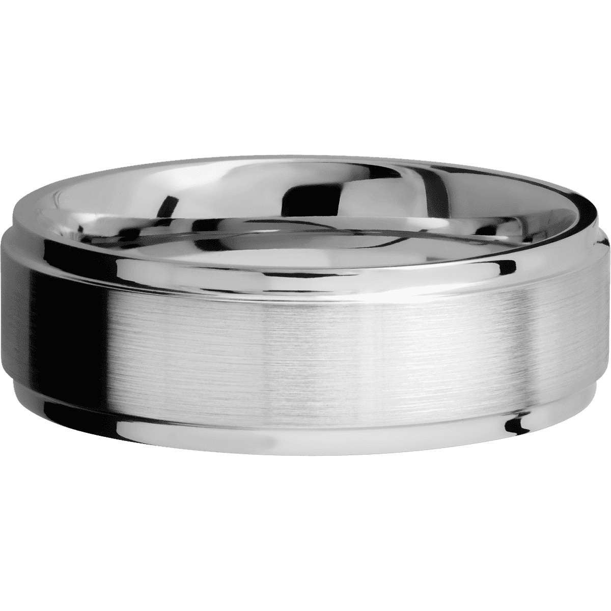 10K White Gold + Satin , Polish Finish