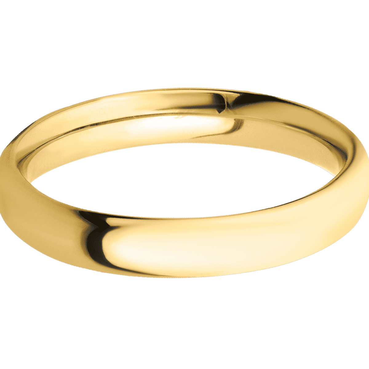 14K Yellow Gold + Polish Finish