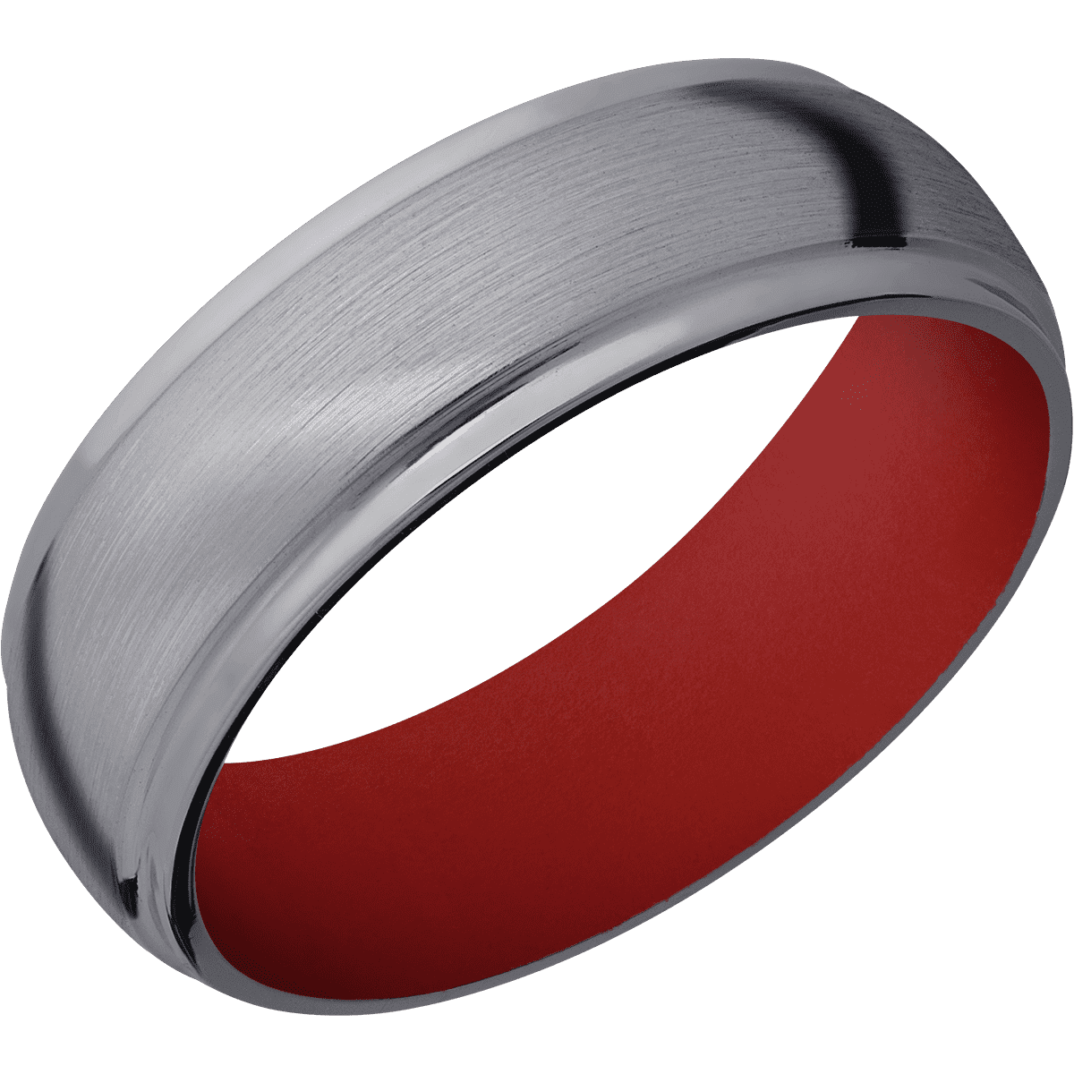 Tantalum + Satin , Polish Finish + USMC Red