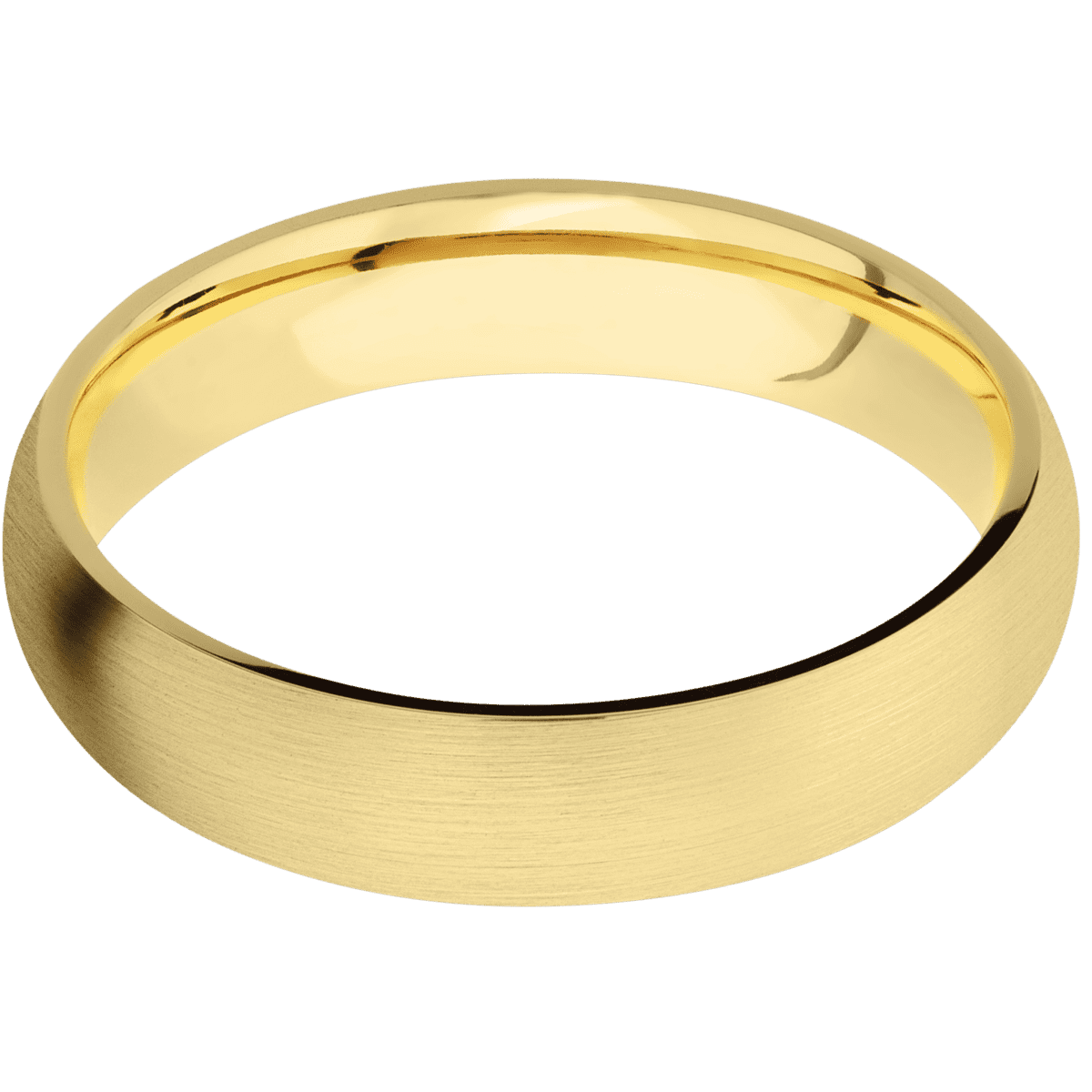 10K Yellow Gold + Satin Finish