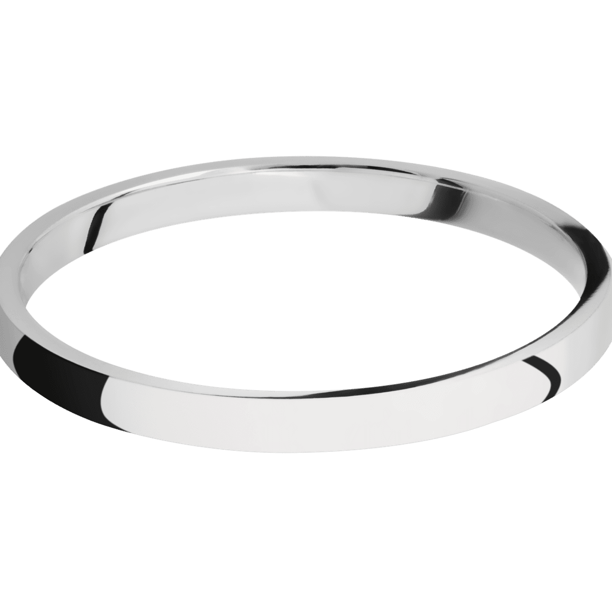14K White Gold + Polish Finish