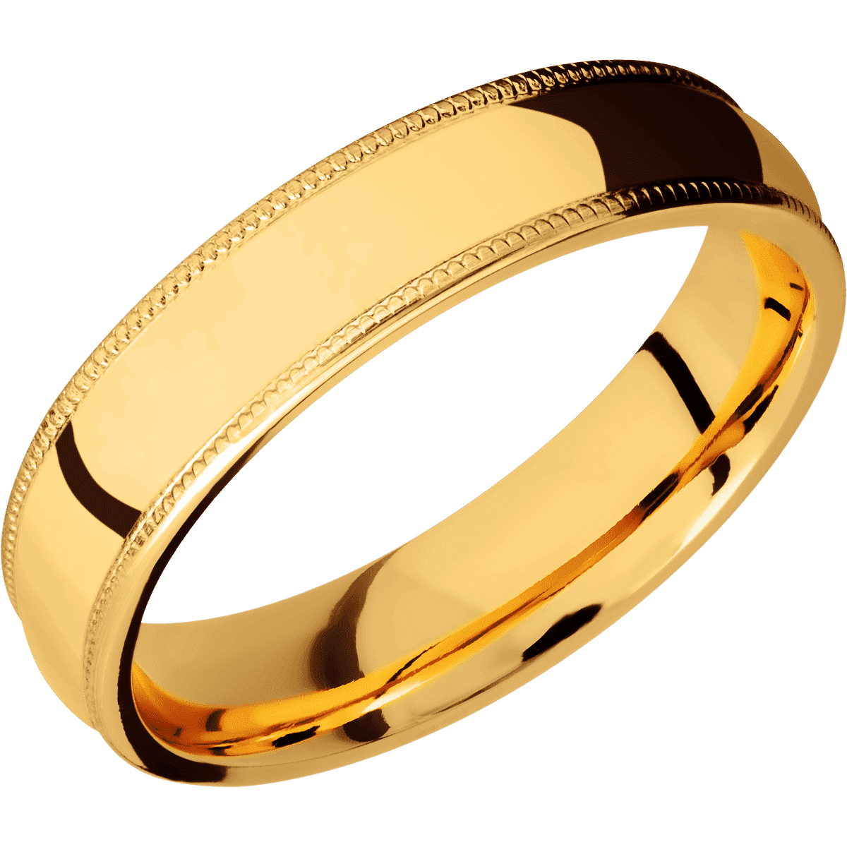 22K Yellow Gold + Polish Finish