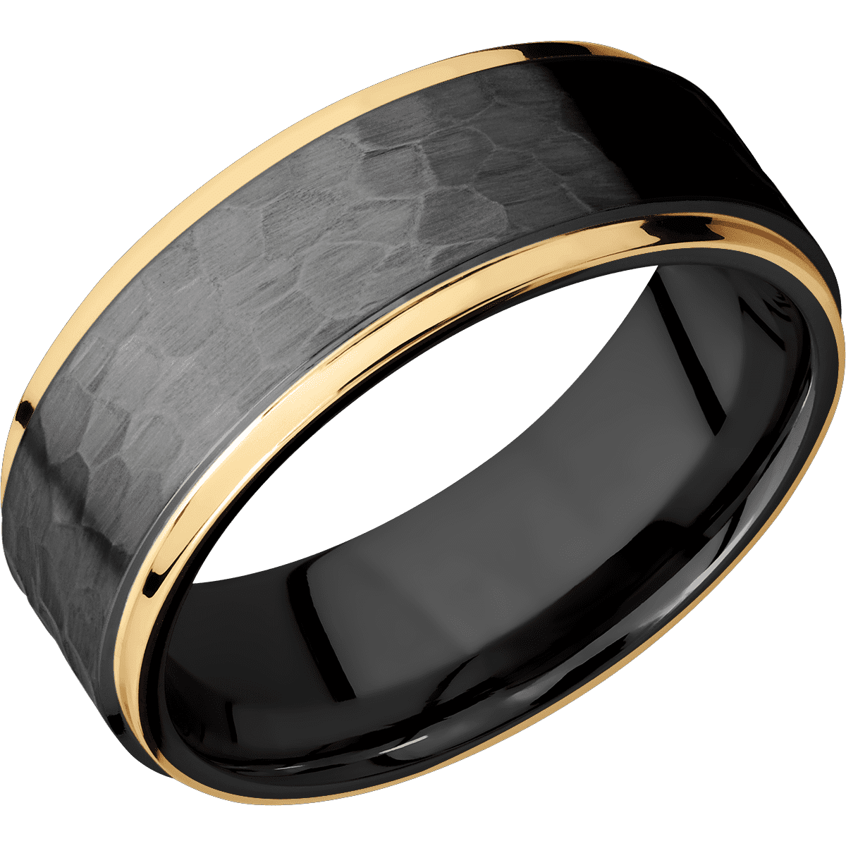 Zirconium + Hammer , Polish Finish