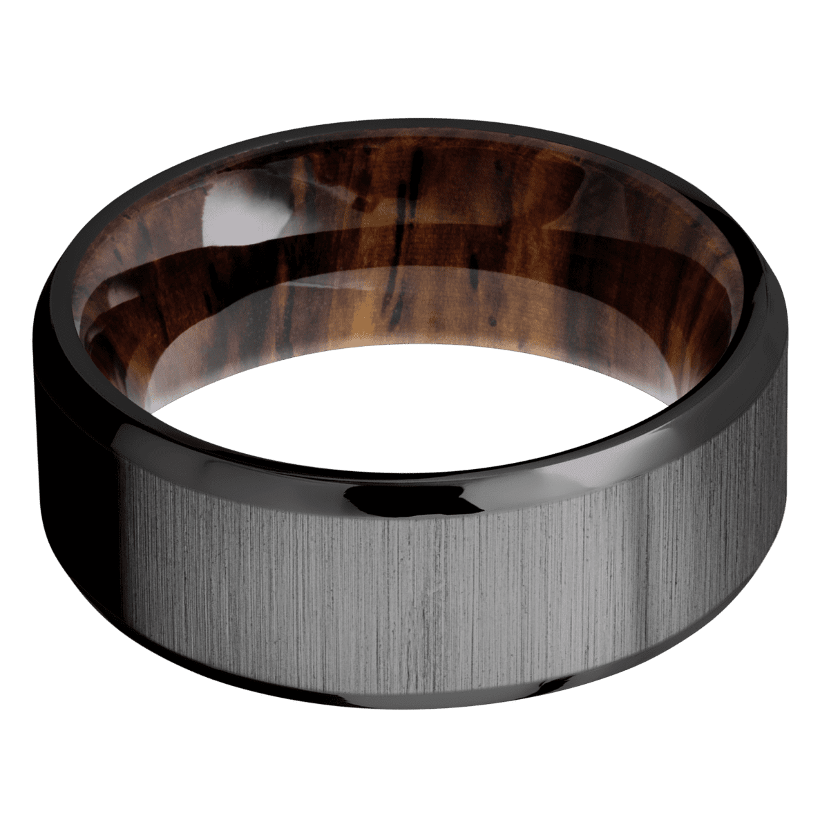 Zirconium + Crosssatinblack , Polish Finish + Cocobolo