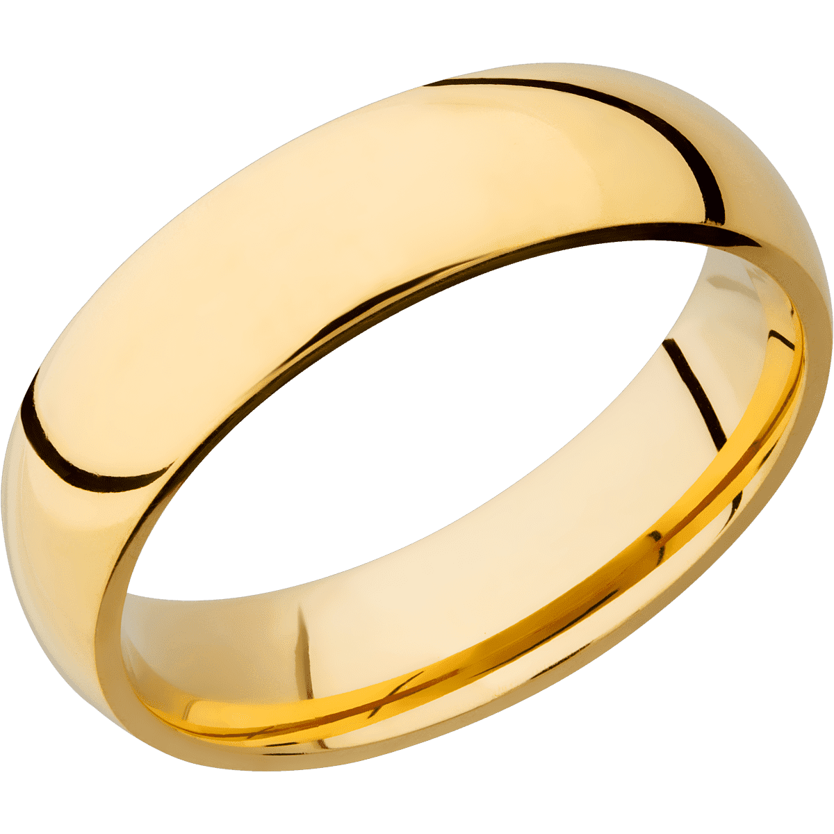 14K Yellow Gold + Polish Finish