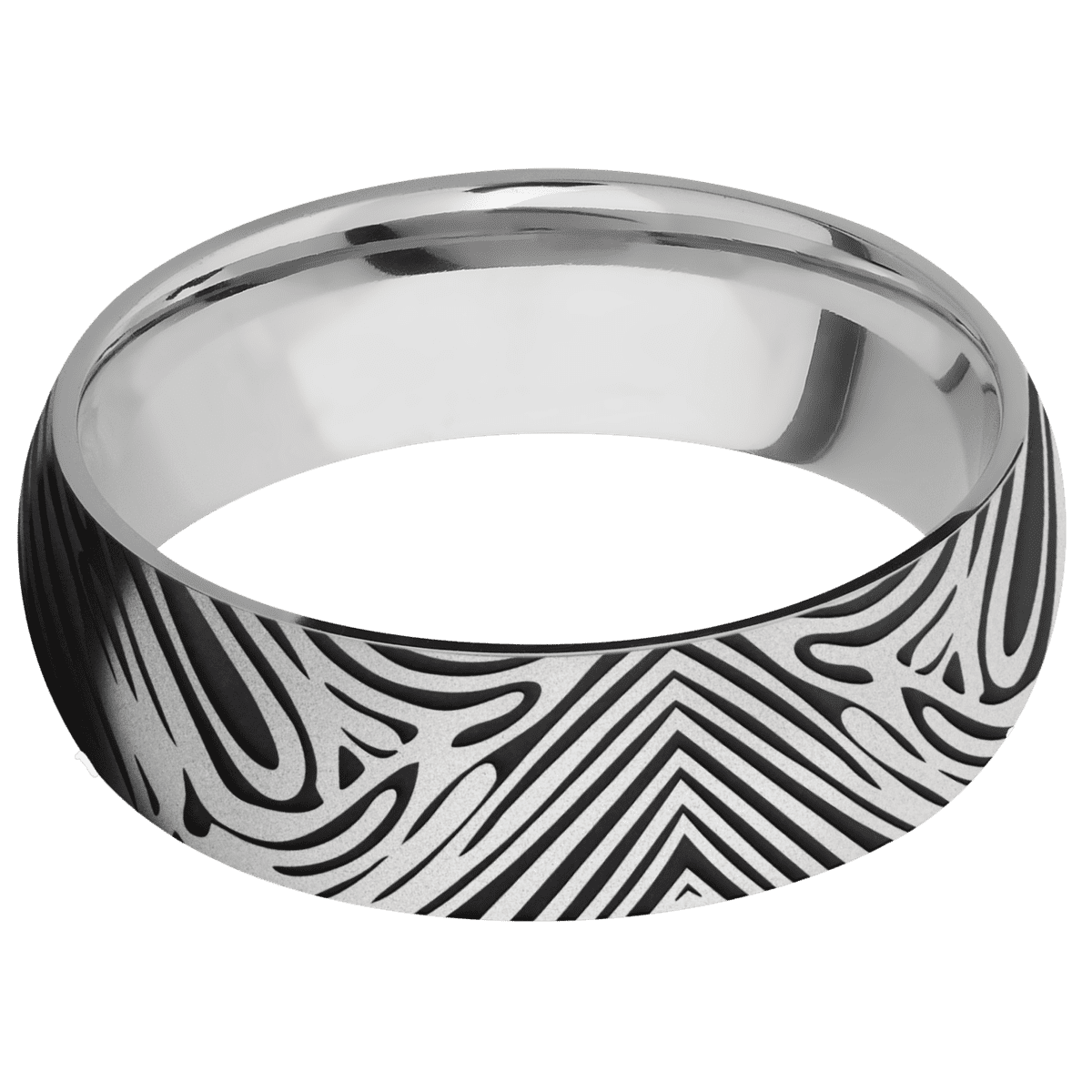 14K White Gold + Bead Finish