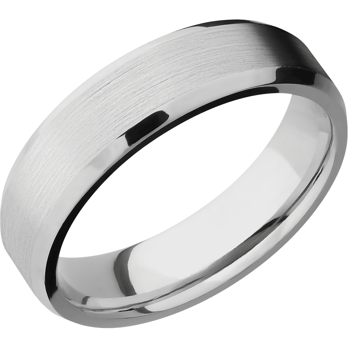 14K White Gold + Satin , Polish Finish