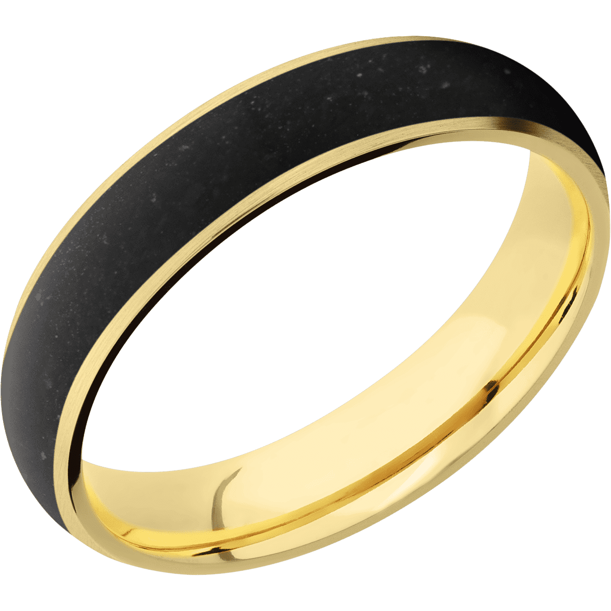 14K Yellow Gold + Satin Finish