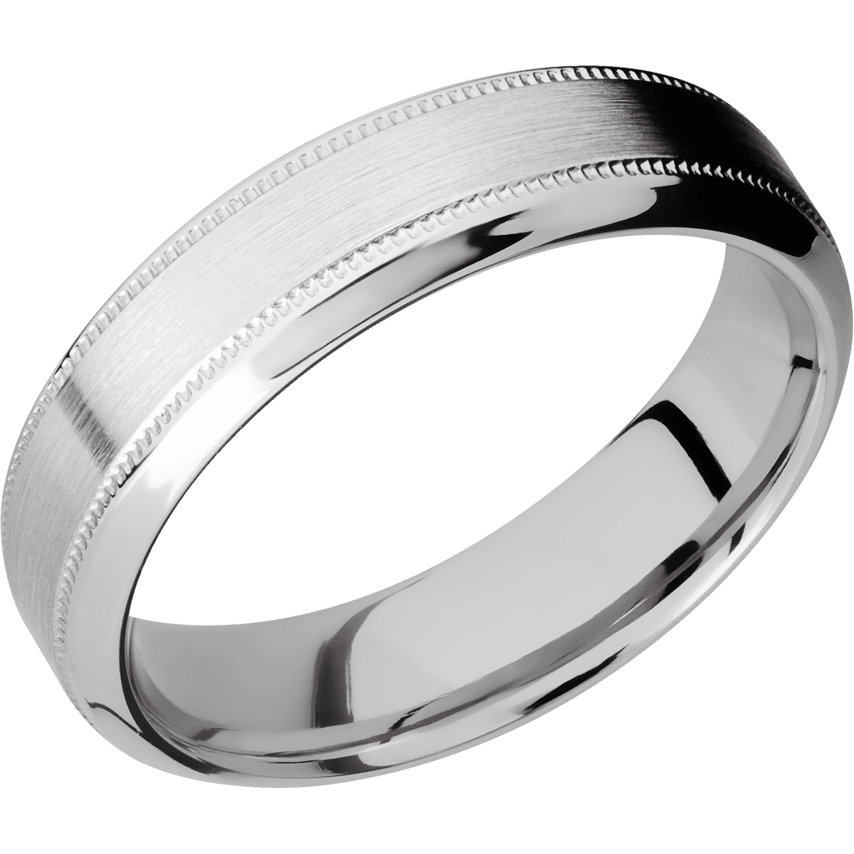 10K White Gold + Satin , Polish Finish