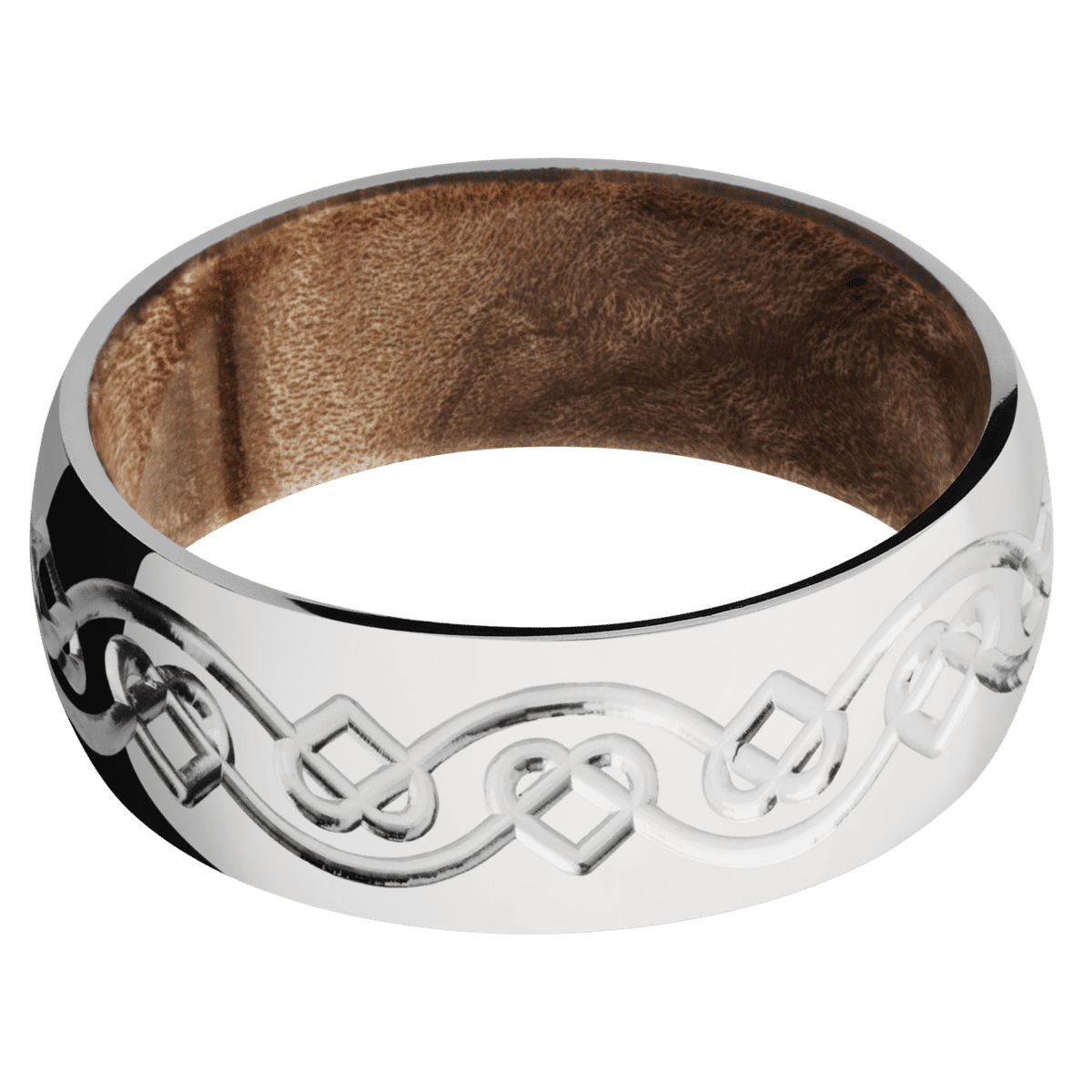 Cobalt Chrome + Polish Finish + Maple Burl