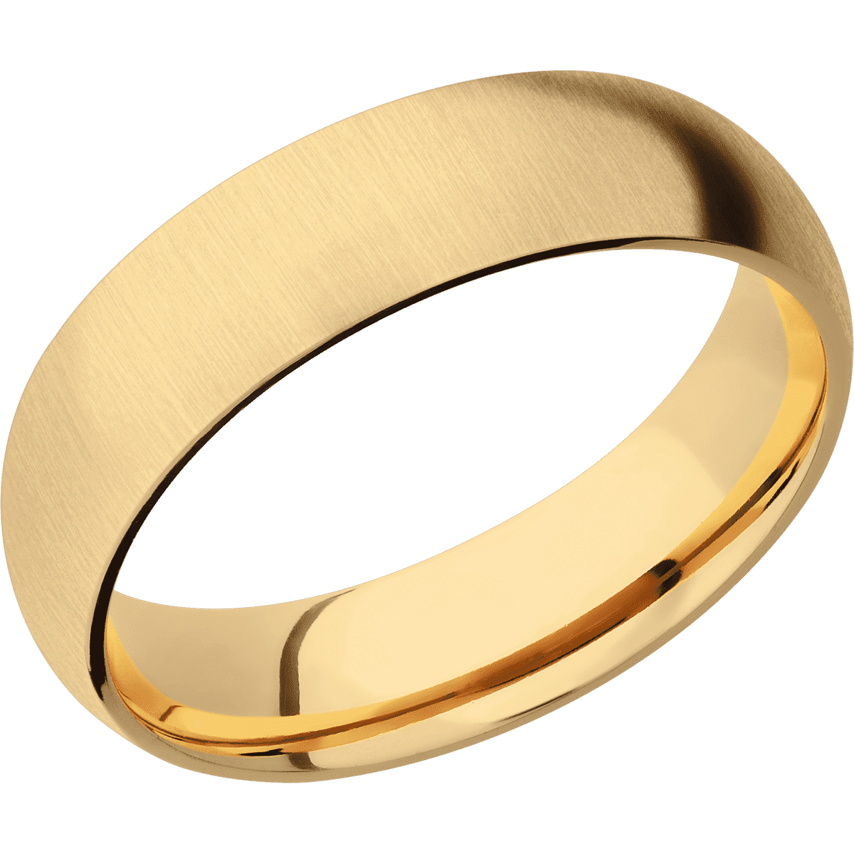 14K Yellow Gold + Crosssatin Finish