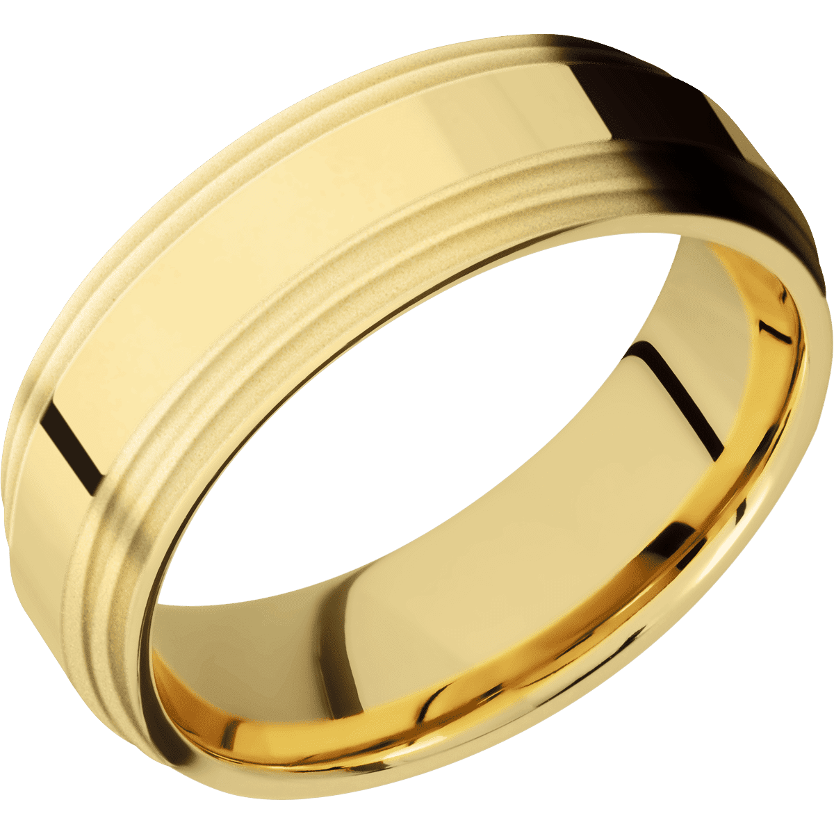 10K Yellow Gold + Polish , Bead Finish