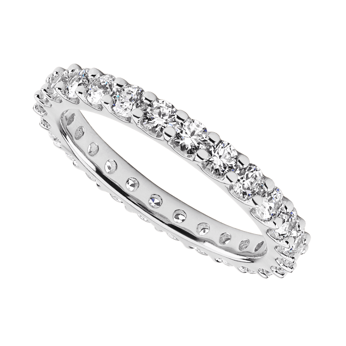 Platinum band with 26 Round Lab Grown Diamond having TCW-1.3