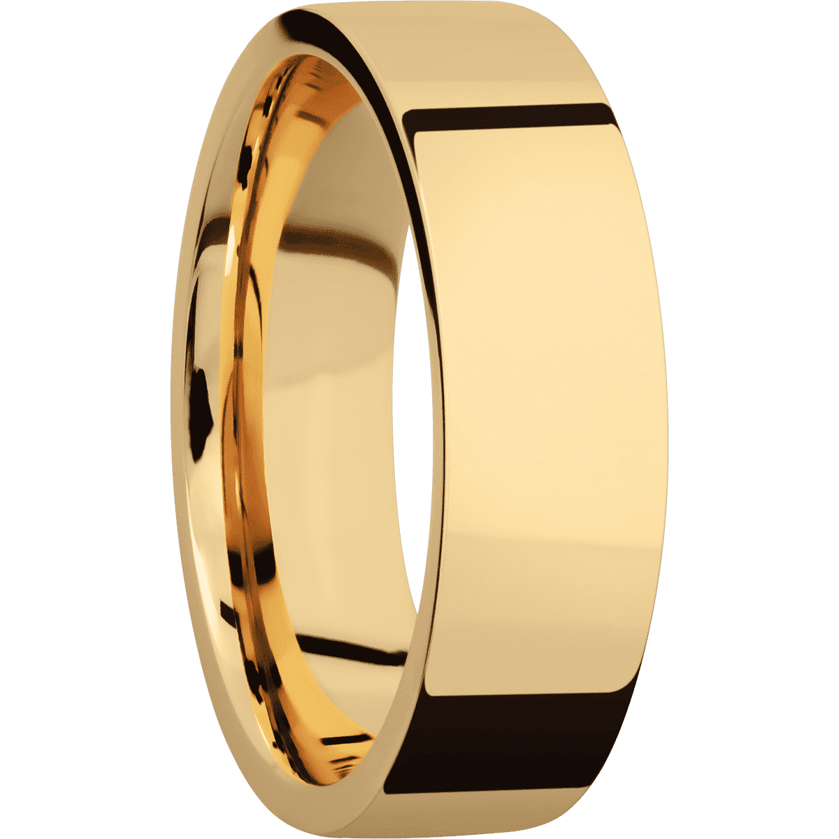 14K Yellow Gold + Polish Finish