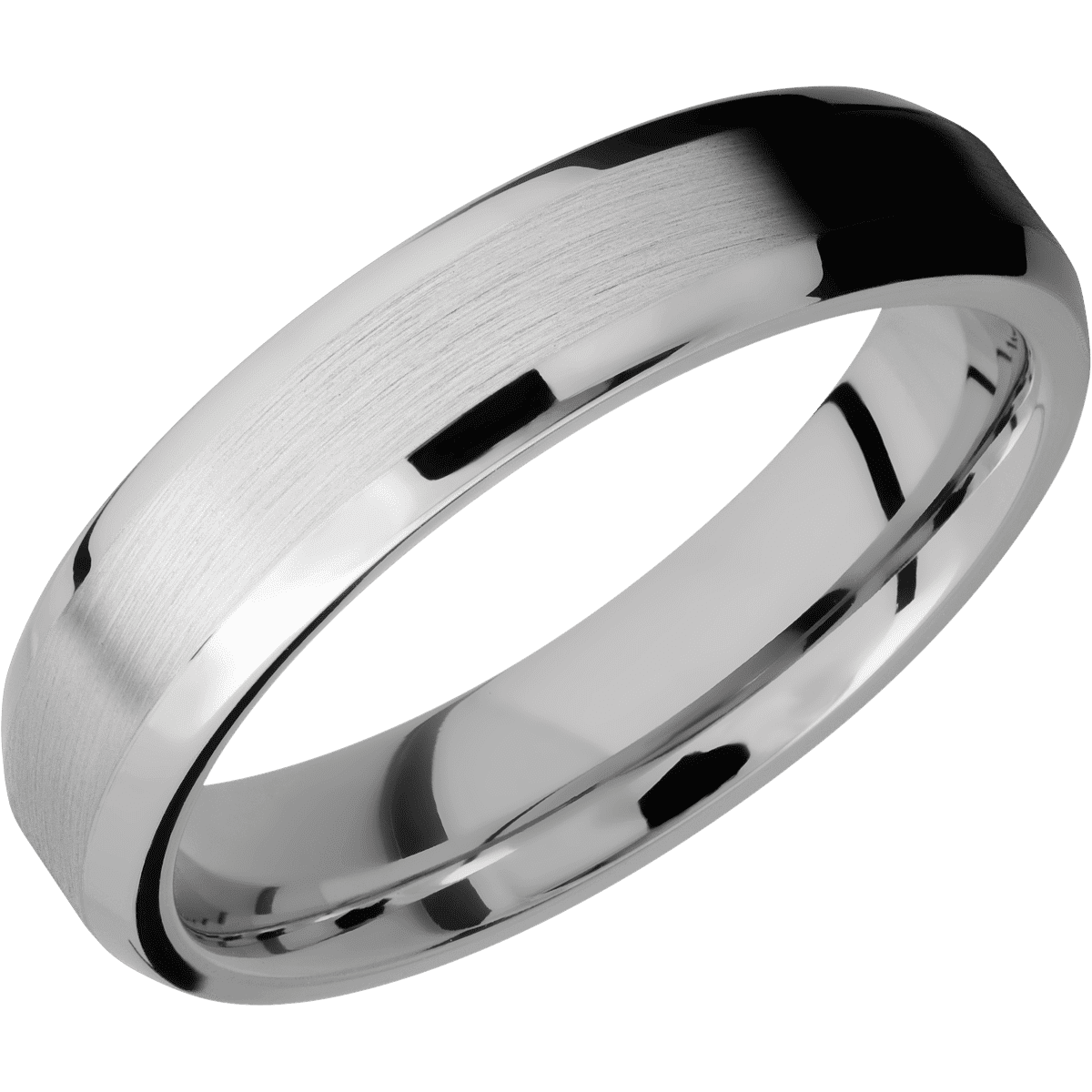 14K White Gold + Satin , Polish Finish