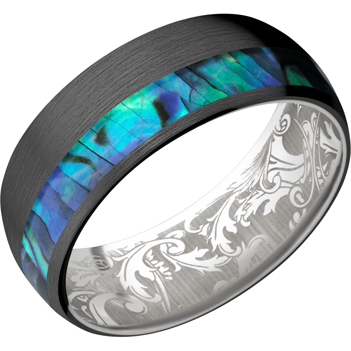 Zirconium + Satin , Satin Finish + Palladium Silver