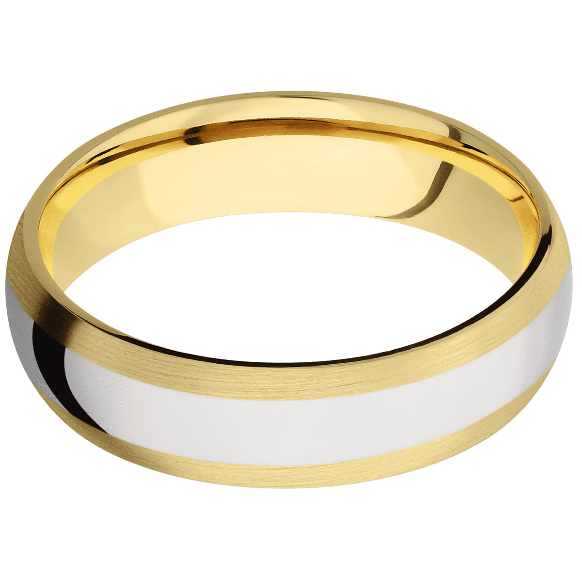 18K Yellow Gold + Satin Finish