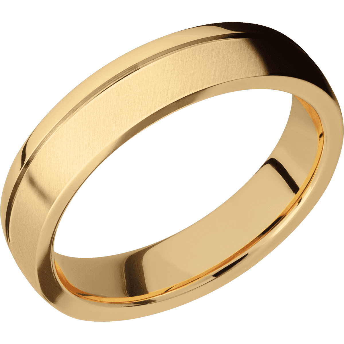 14K Yellow Gold + Anglesatin , Polish Finish