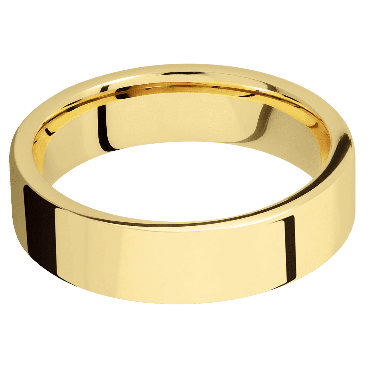 18K Yellow Gold + Polish Finish